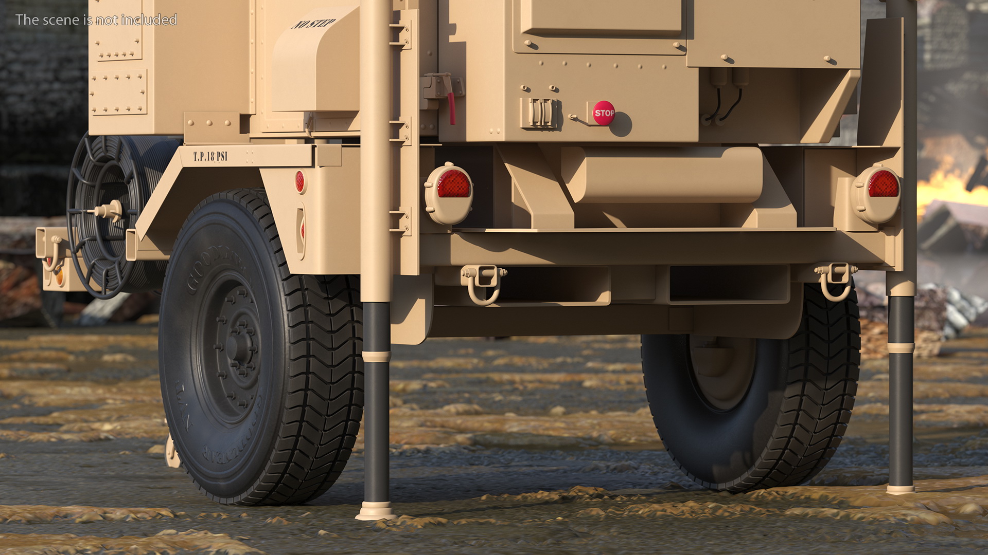 MPQ-64 Sentinel Radar Sand Color 3D