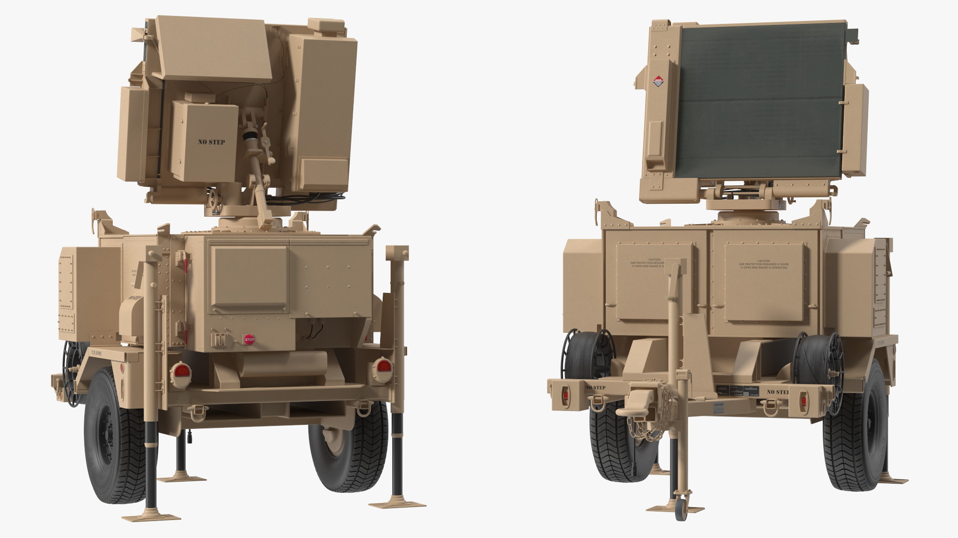 MPQ-64 Sentinel Radar Sand Color 3D