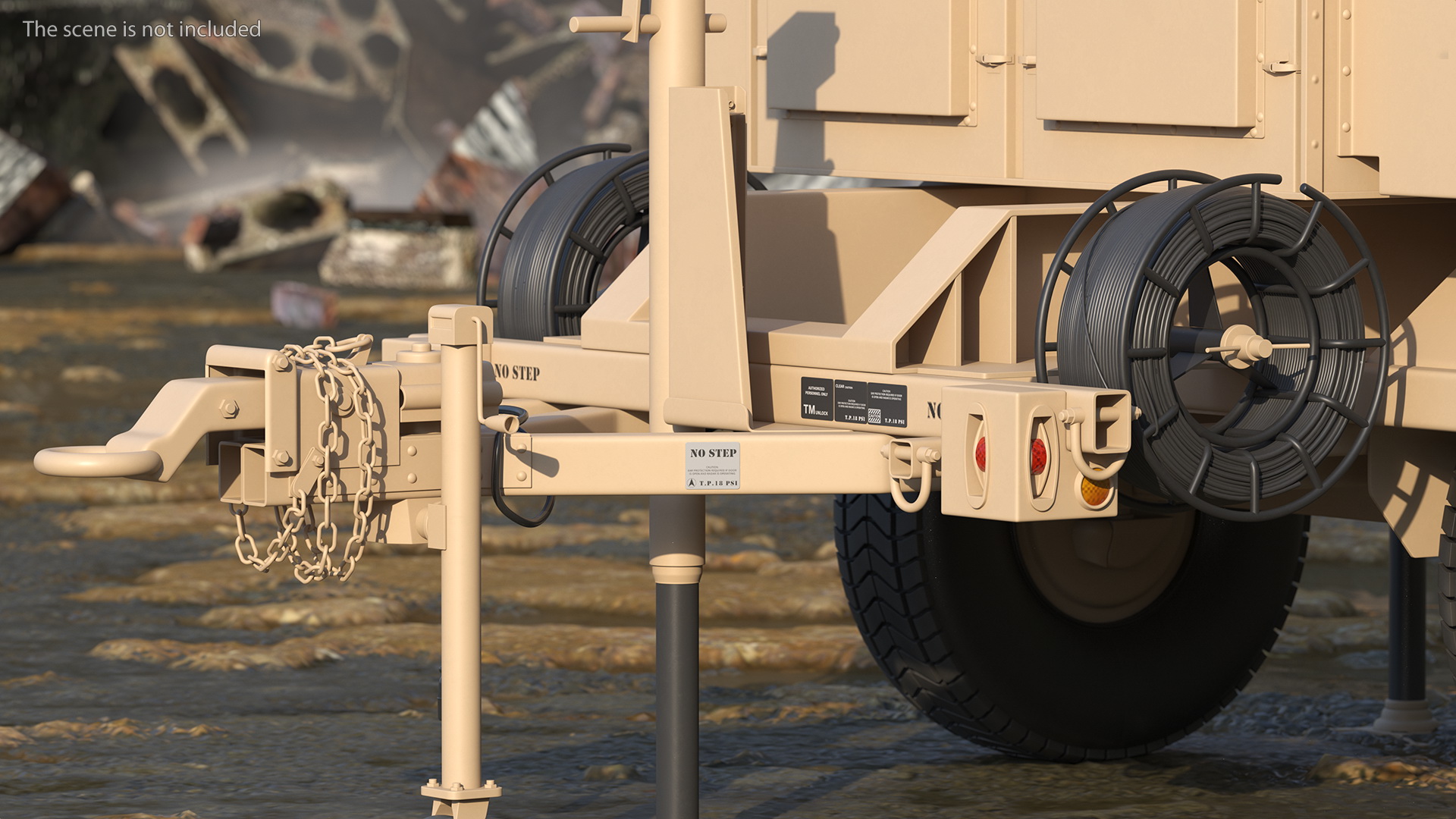 MPQ-64 Sentinel Radar Sand Color 3D