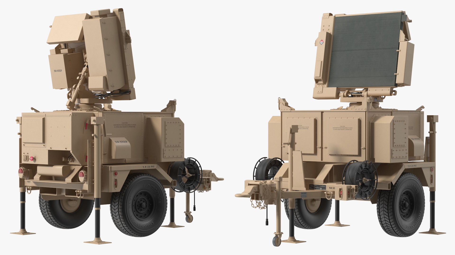 MPQ-64 Sentinel Radar Sand Color 3D