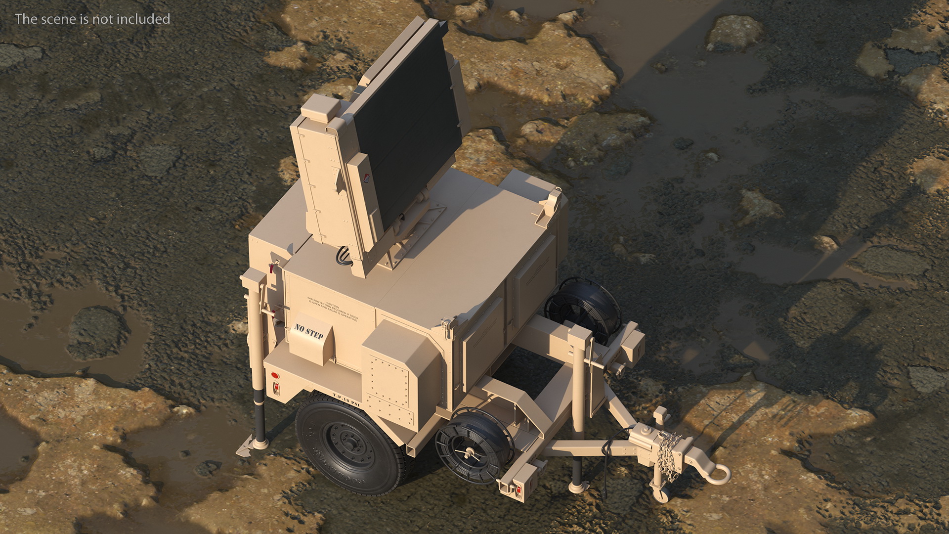 MPQ-64 Sentinel Radar Sand Color 3D
