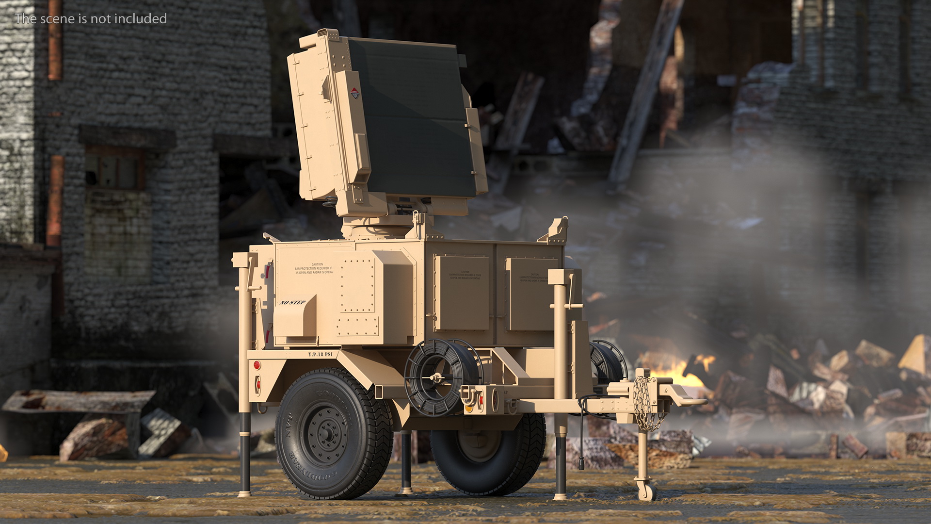 MPQ-64 Sentinel Radar Sand Color 3D