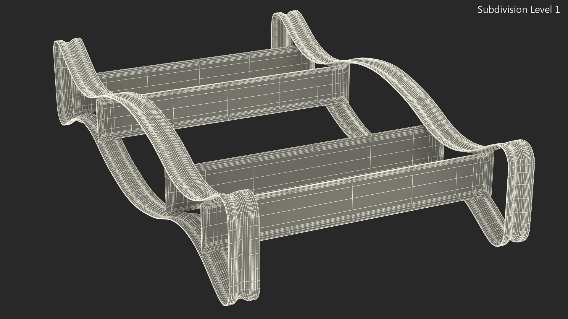 Steel Horizontal Drum Stand 3D