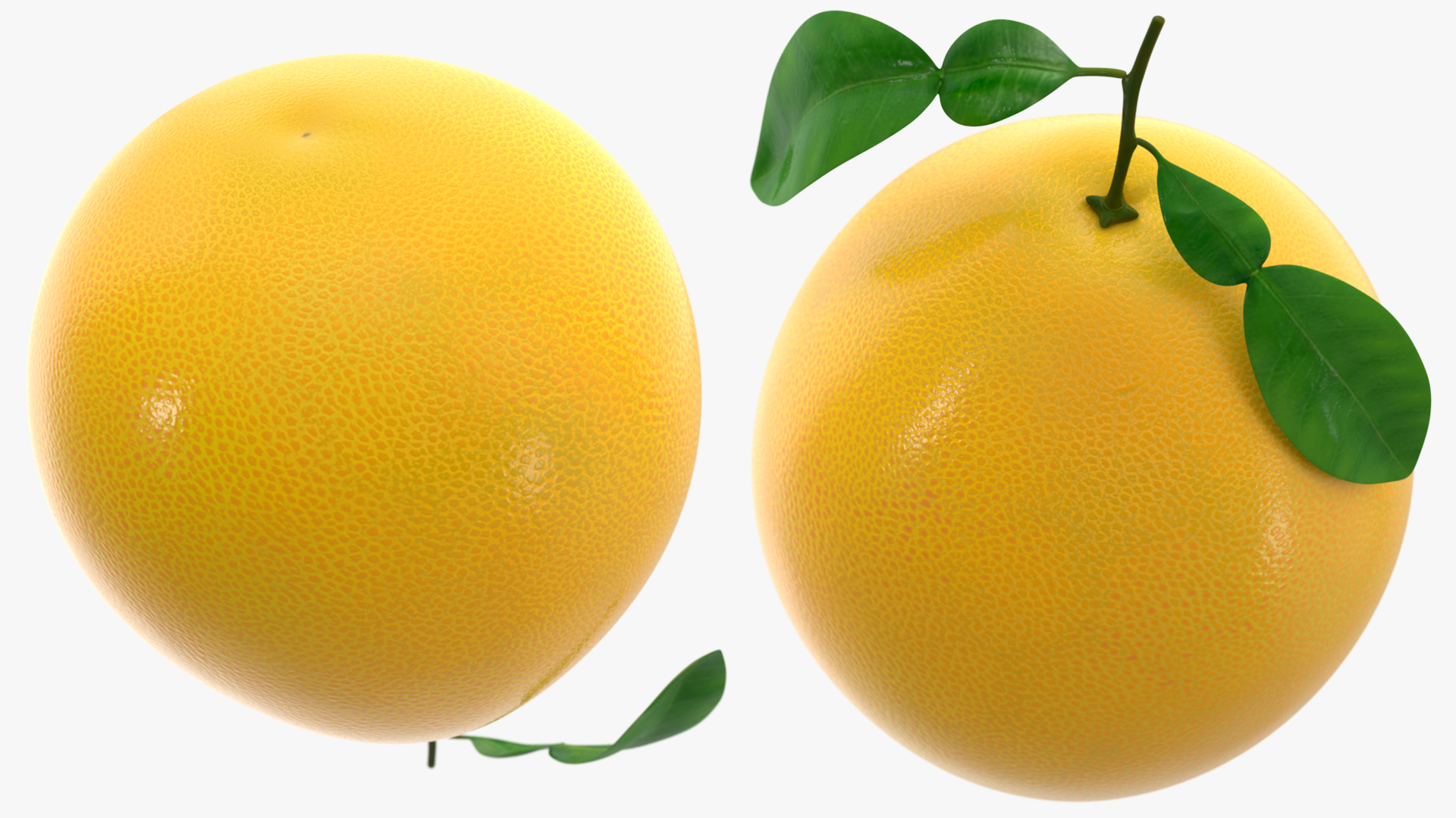 Pomelo Fruit Orange 3D model