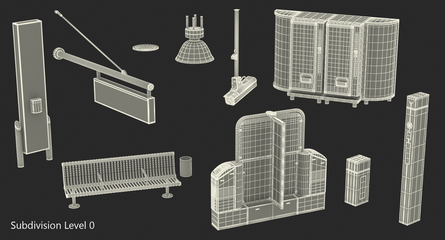 3D model Metro Station Subway
