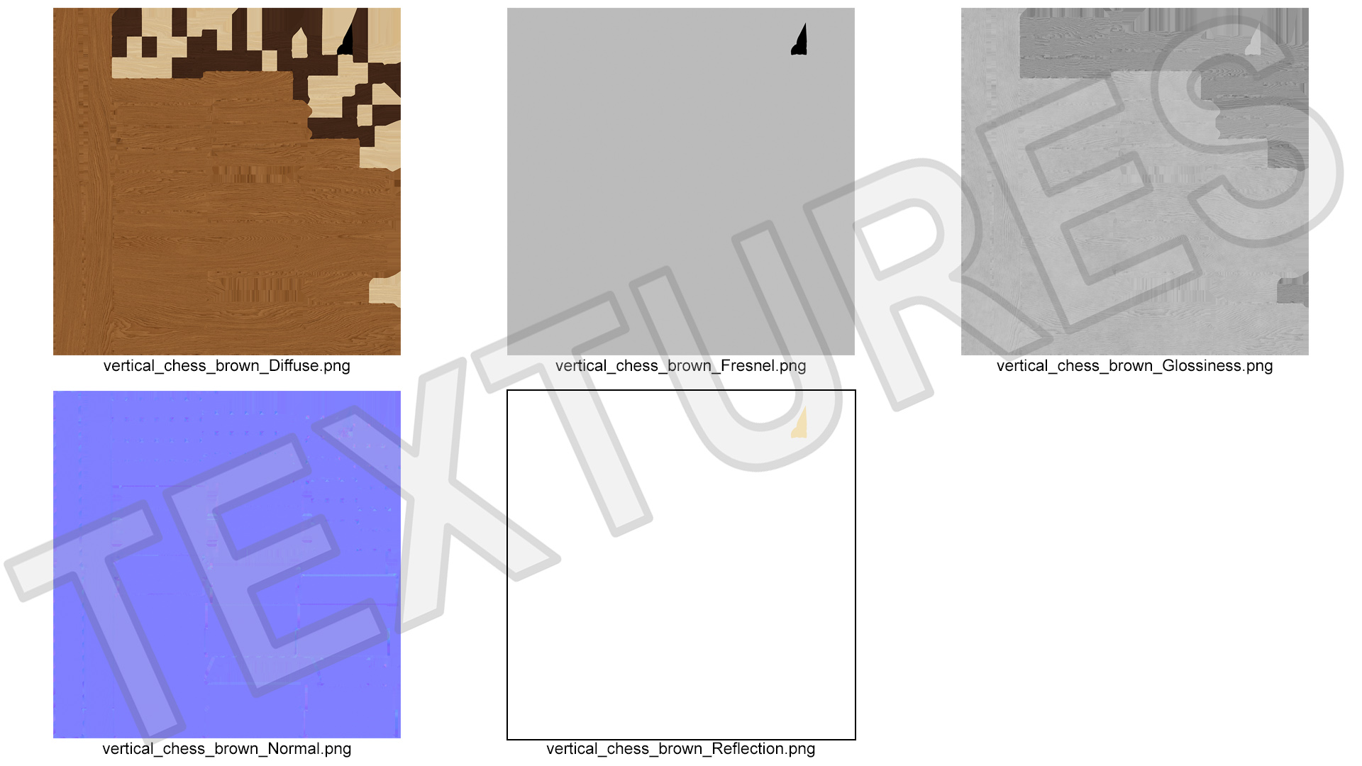 3D Light Wood Vertical Chess Board