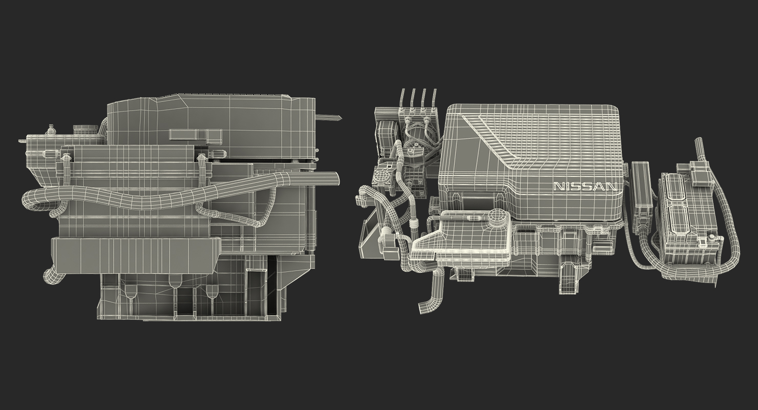 3D model Nissan Leaf Engine 3