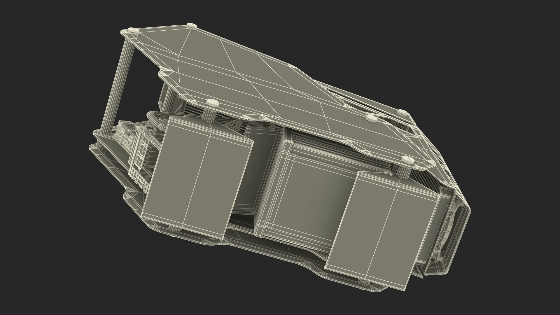 Futuristic Gaming PC On State 3D model