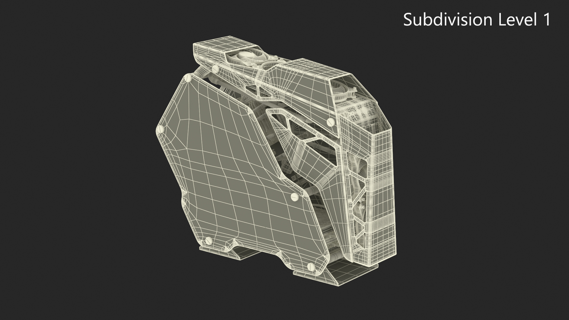 Futuristic Gaming PC On State 3D model
