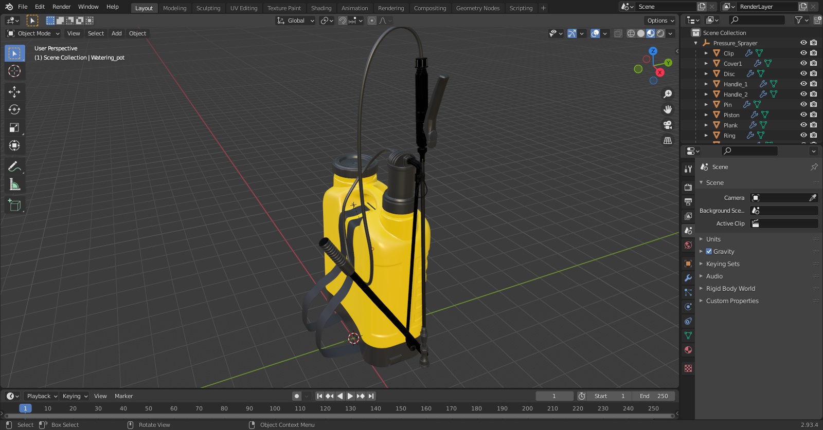 3D Pressure Sprayer