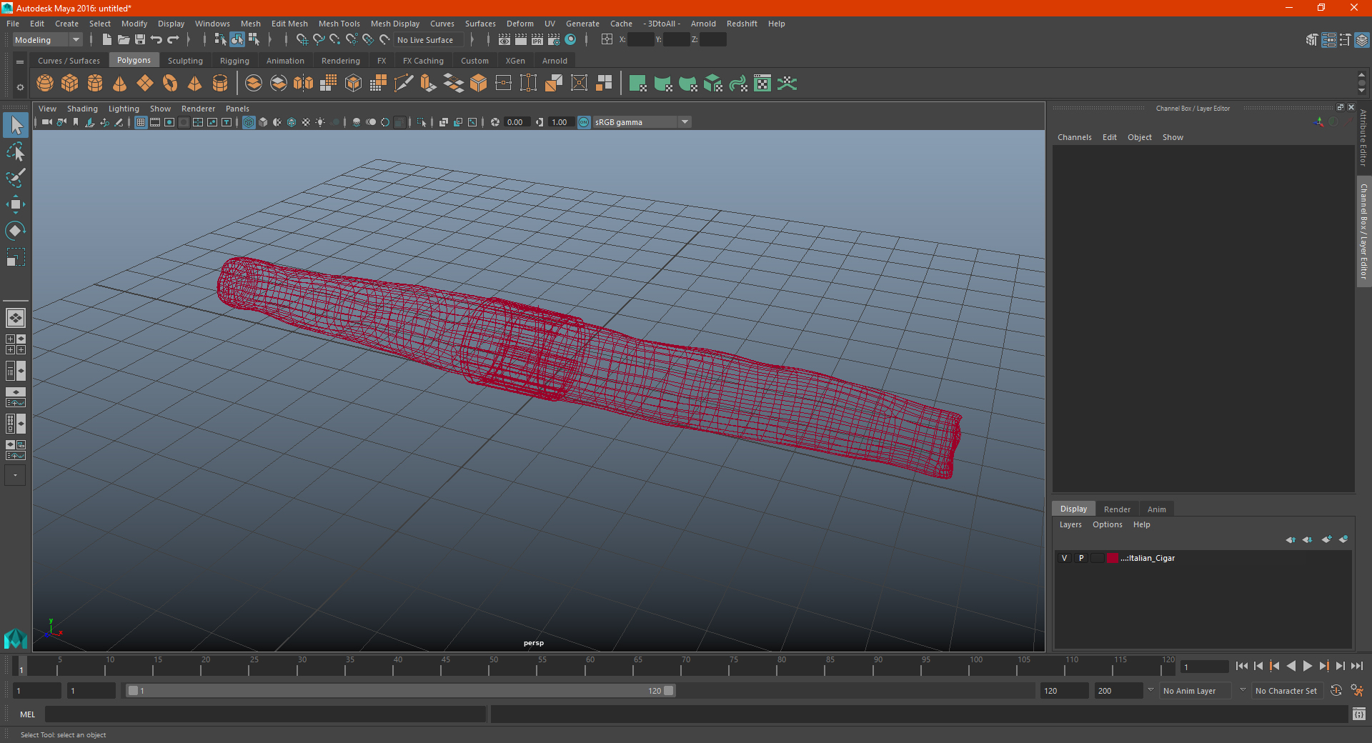 3D Italian Cigar model