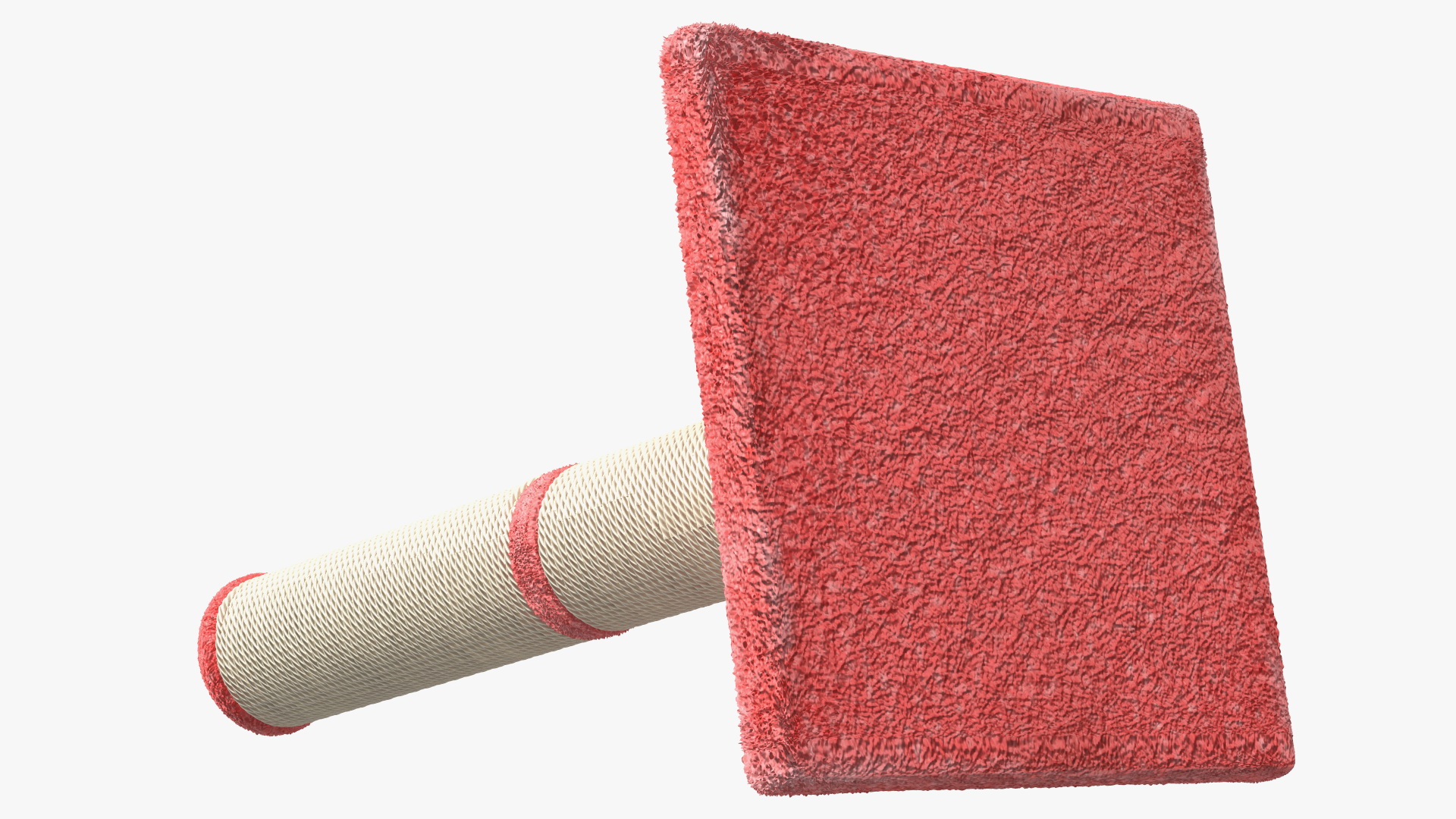 3D Cat Scratching Post Ball Red model