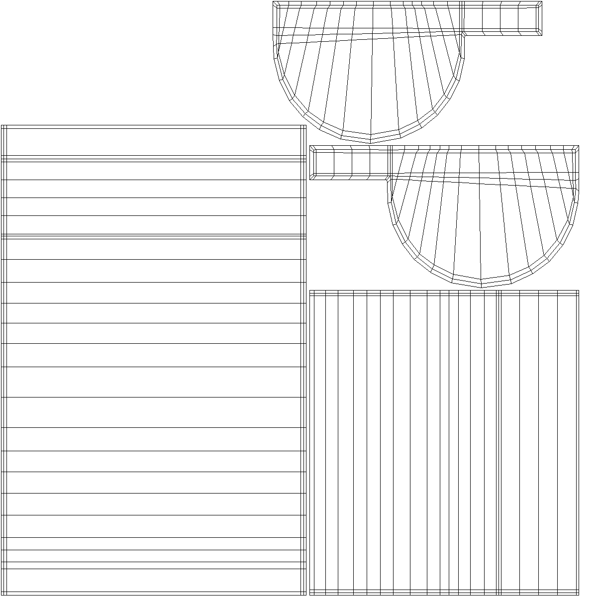 3D model Architectural Molding Gypsum Type 4