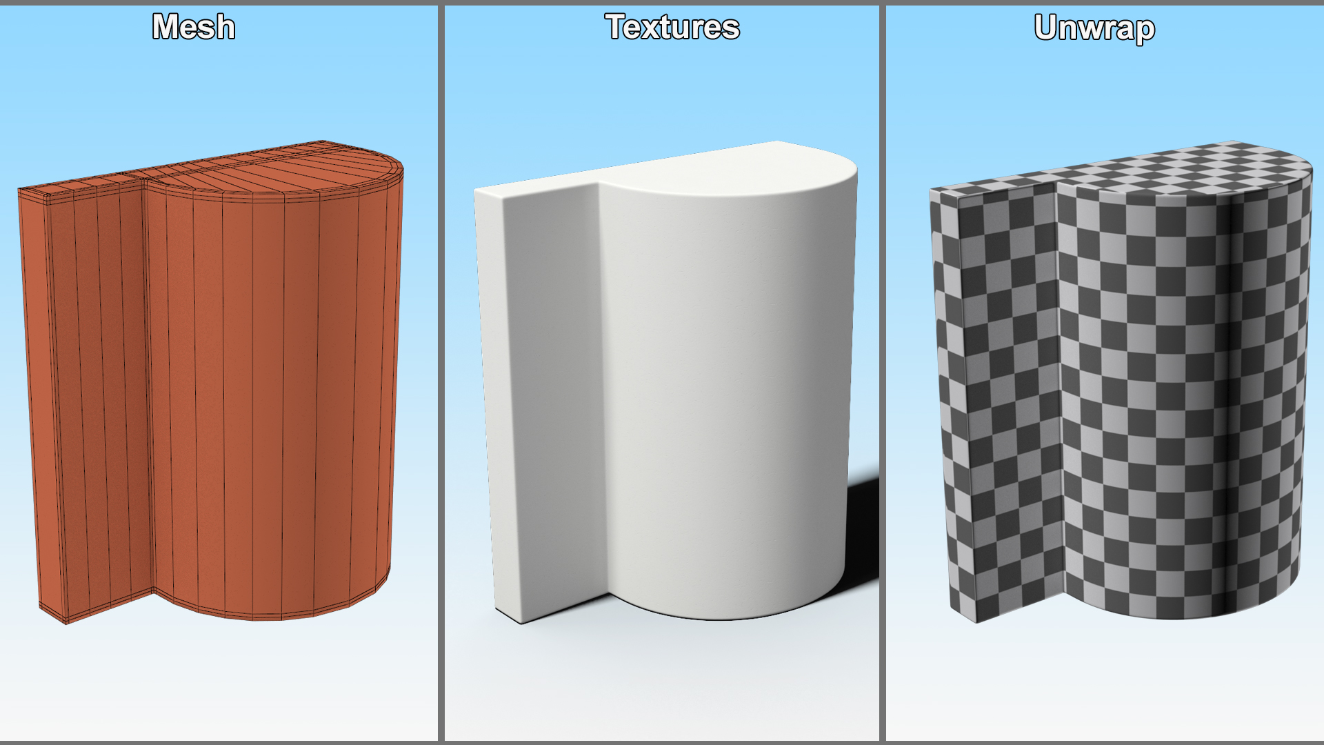 3D model Architectural Molding Gypsum Type 4