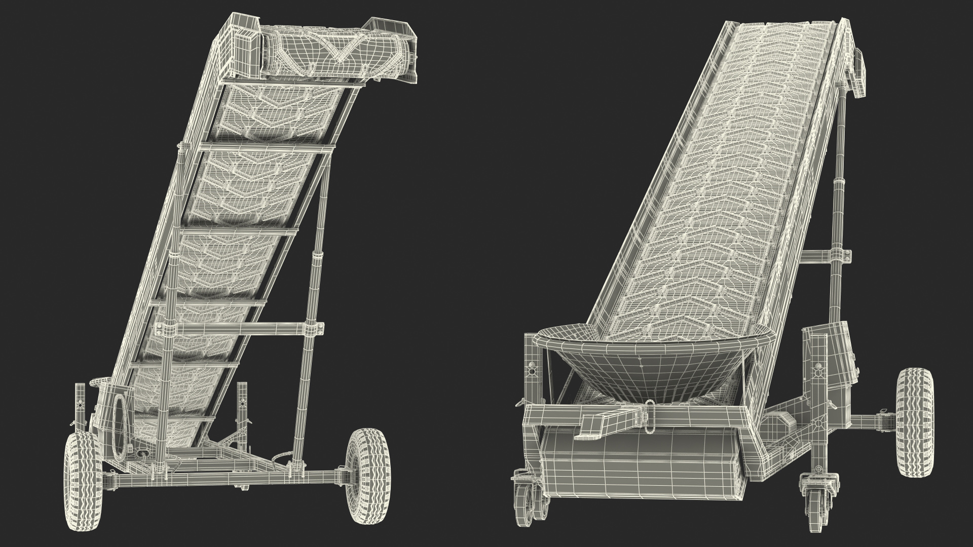 3D Van Trier Miedema Elevator ME 100 Farmer Dusty Rigged model