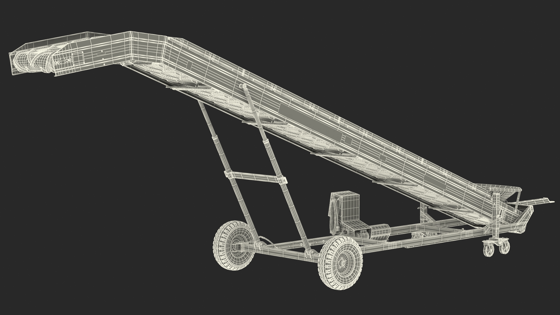 3D Van Trier Miedema Elevator ME 100 Farmer Dusty Rigged model