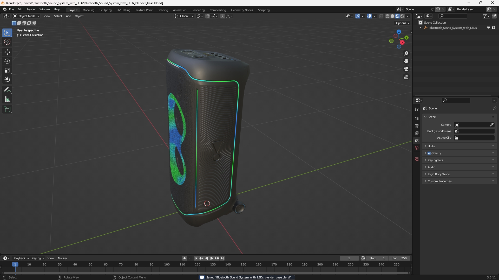 Bluetooth Sound System with LEDs, view 9