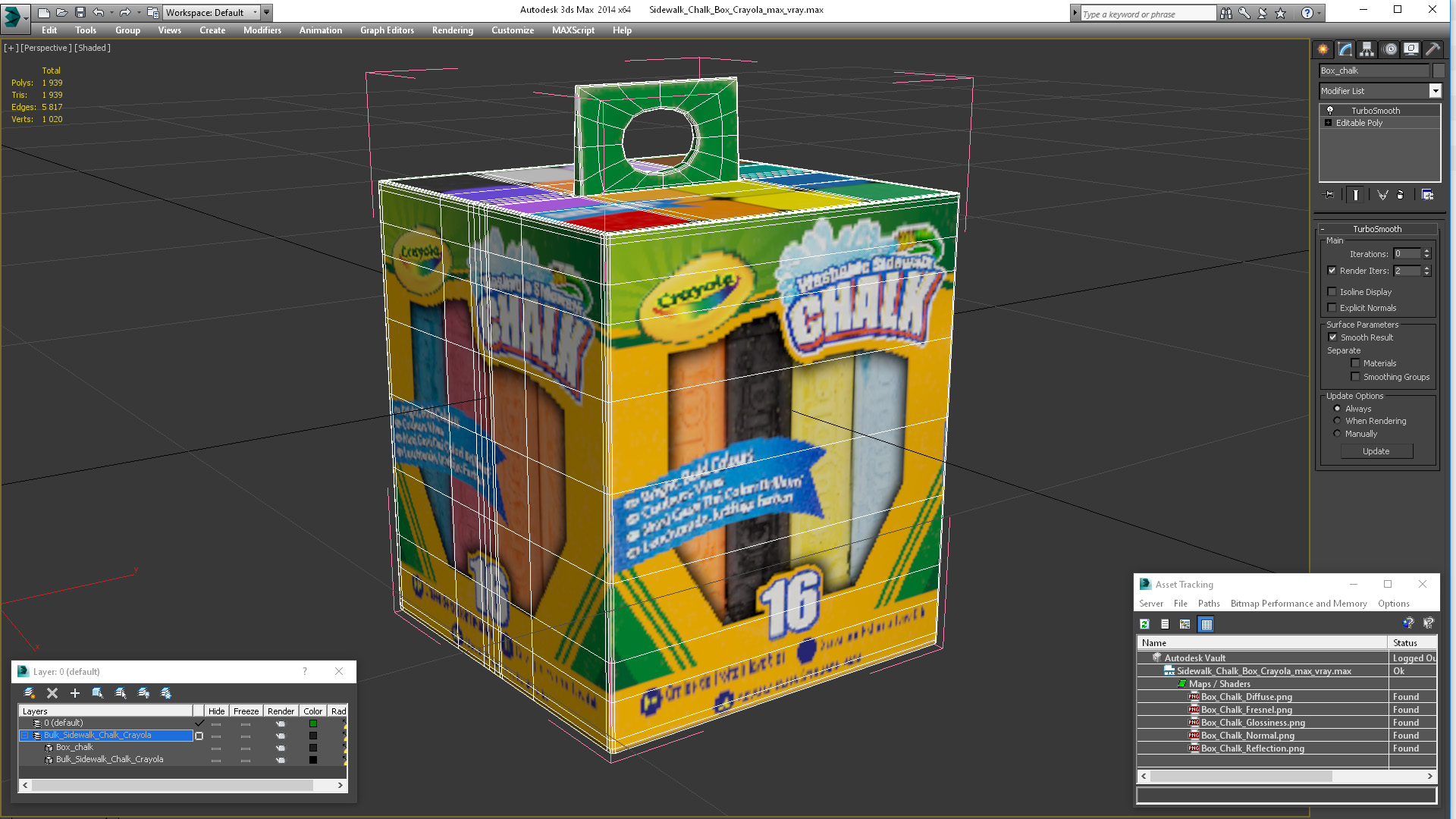 3D Sidewalk Chalk Box Crayola