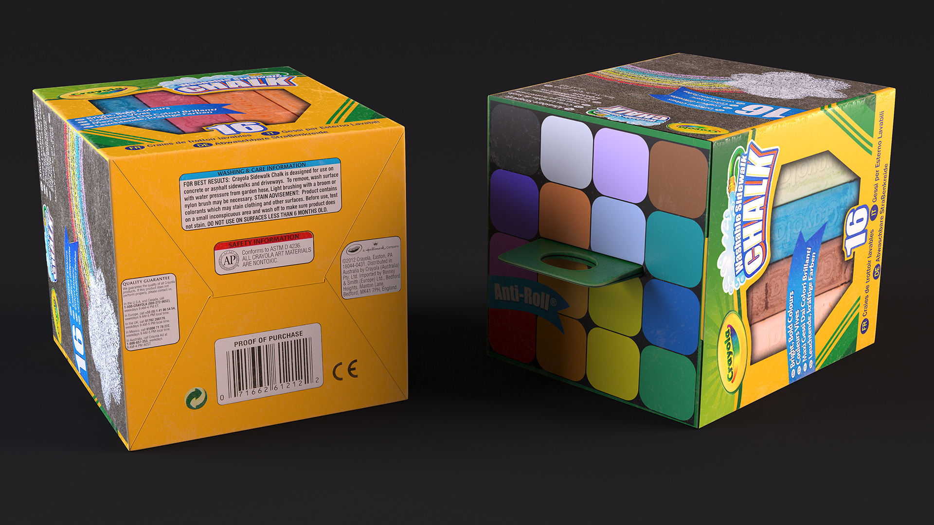 3D Sidewalk Chalk Box Crayola