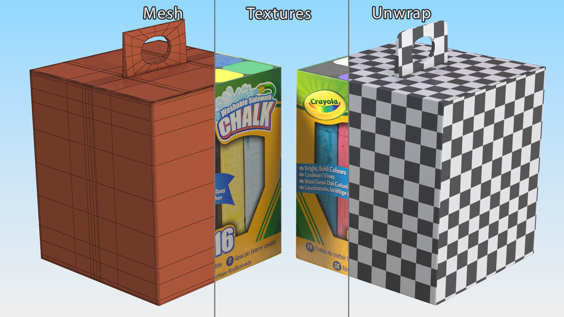 3D Sidewalk Chalk Box Crayola