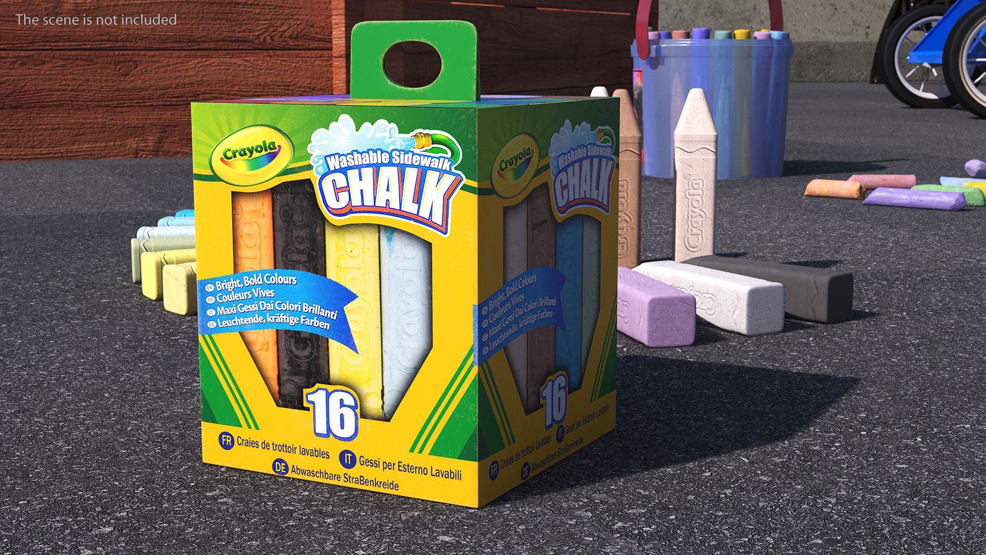 3D Sidewalk Chalk Box Crayola