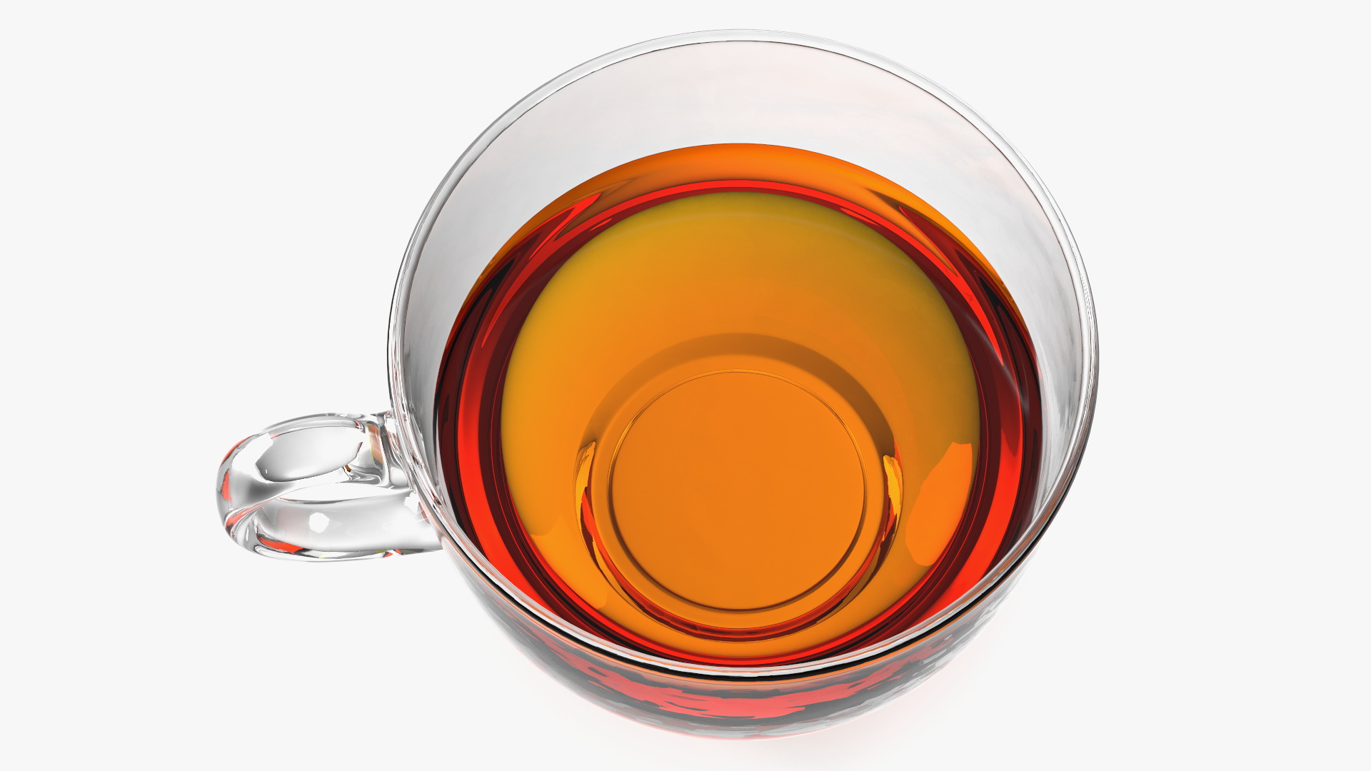 Half Full Empty Glass Tea Cup 3D model