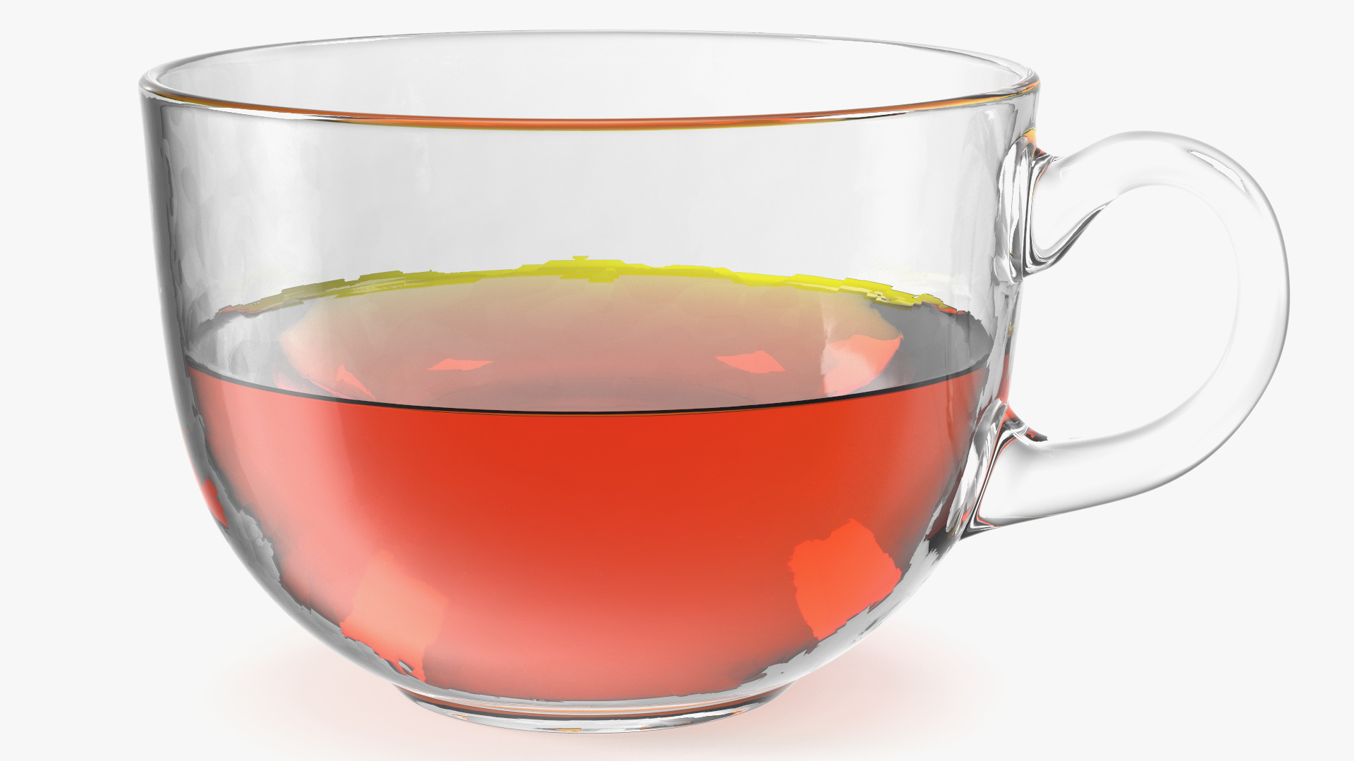 Half Full Empty Glass Tea Cup 3D model