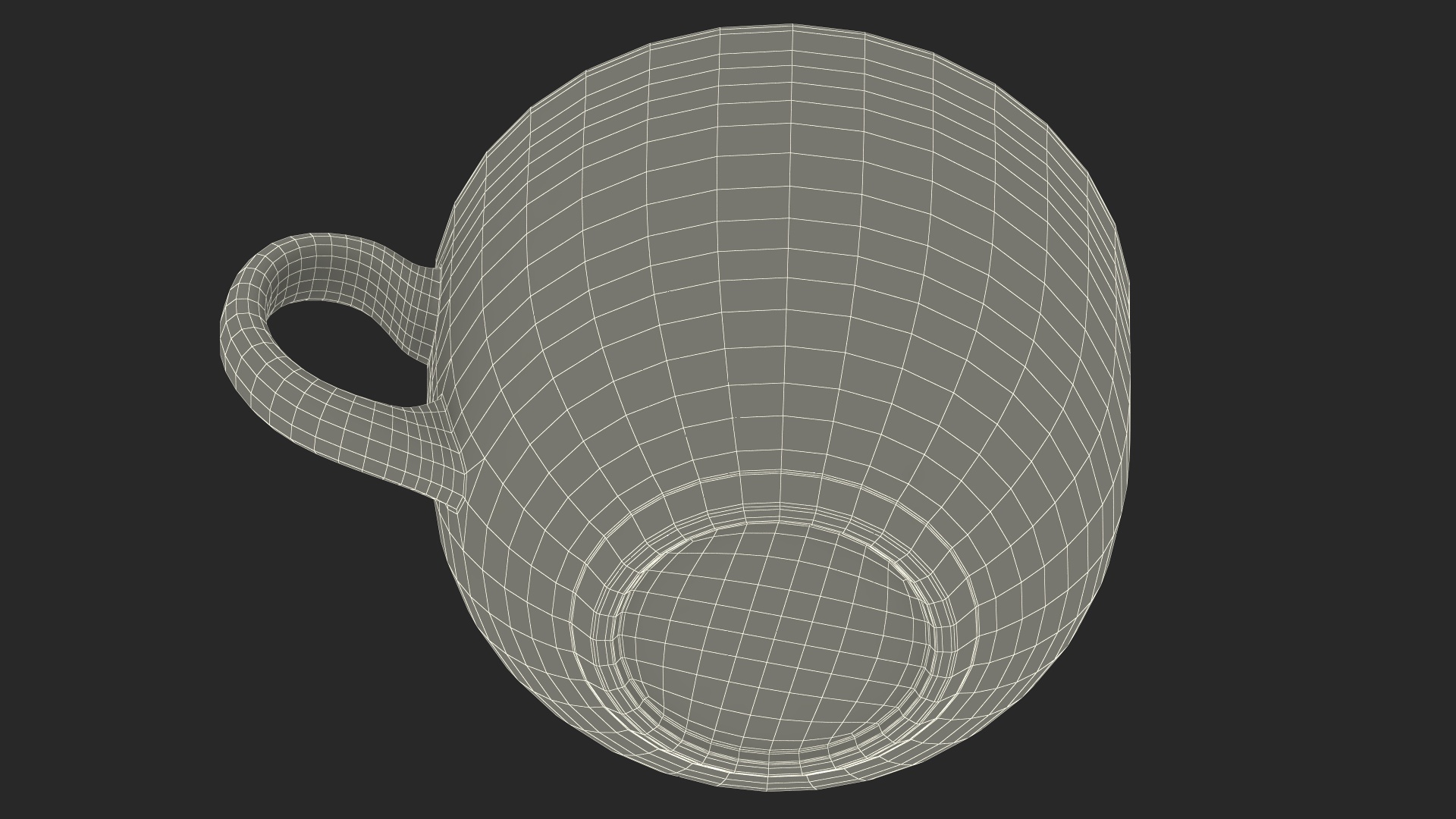 Half Full Empty Glass Tea Cup 3D model