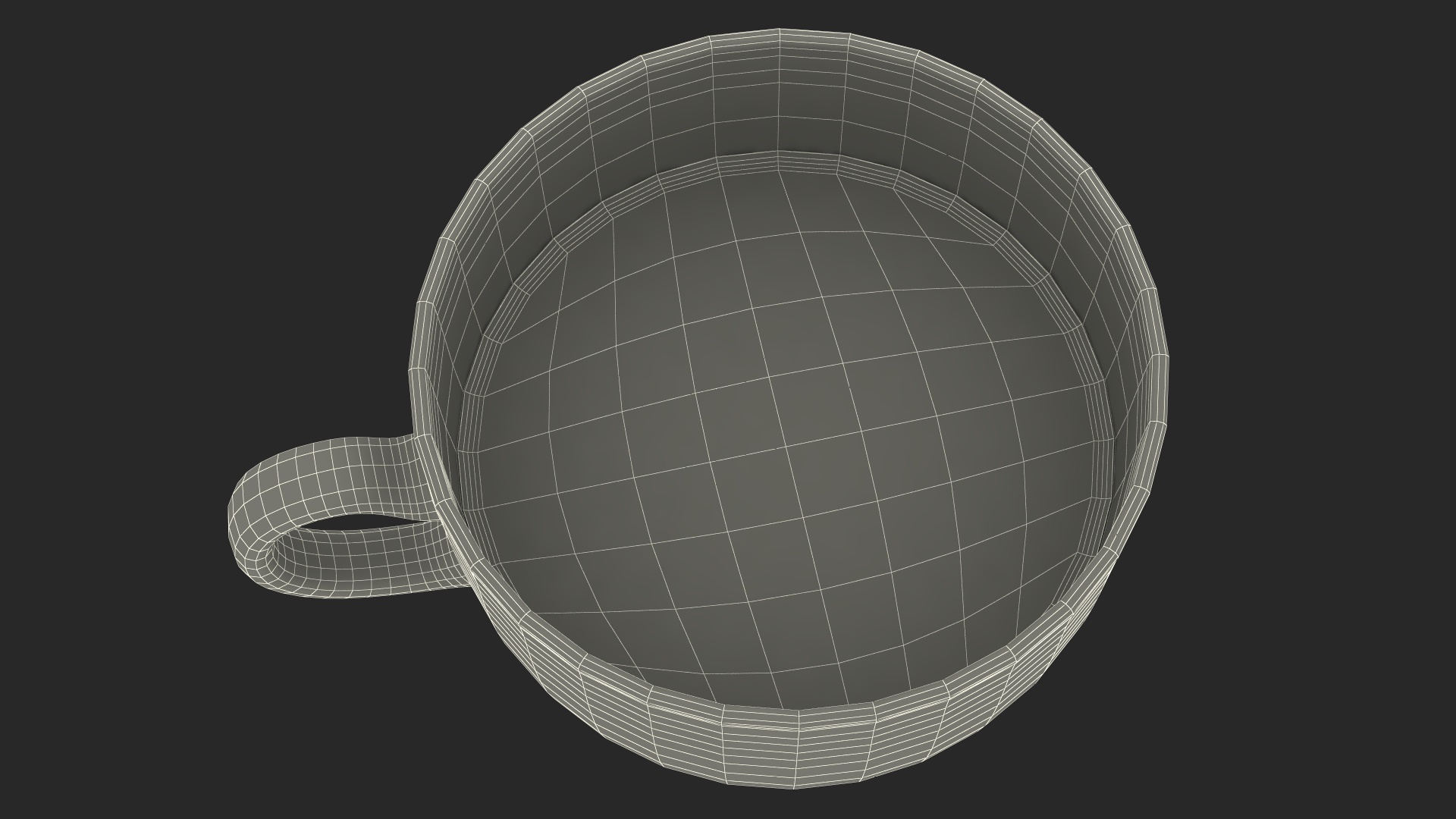 Half Full Empty Glass Tea Cup 3D model