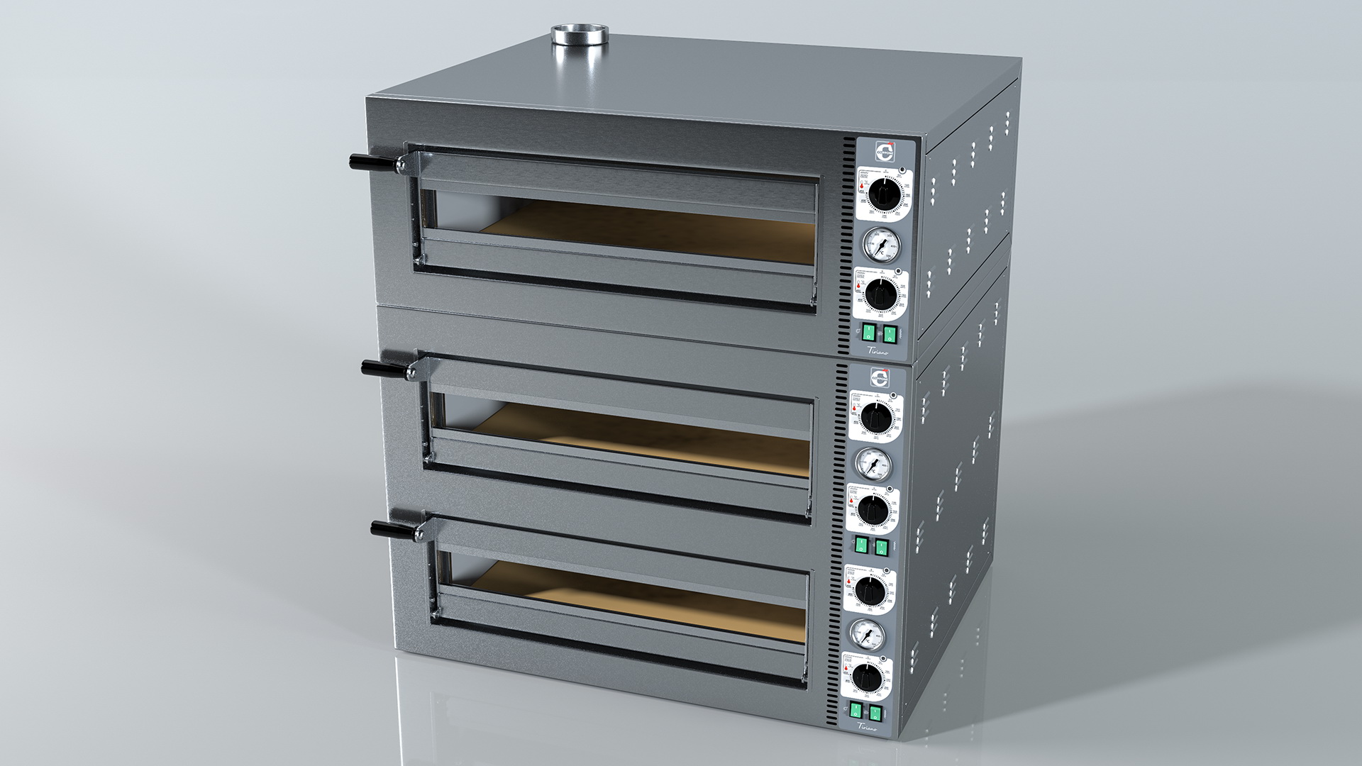 Cuppone Tiziano Triple Deck Electric Pizza Oven 3D