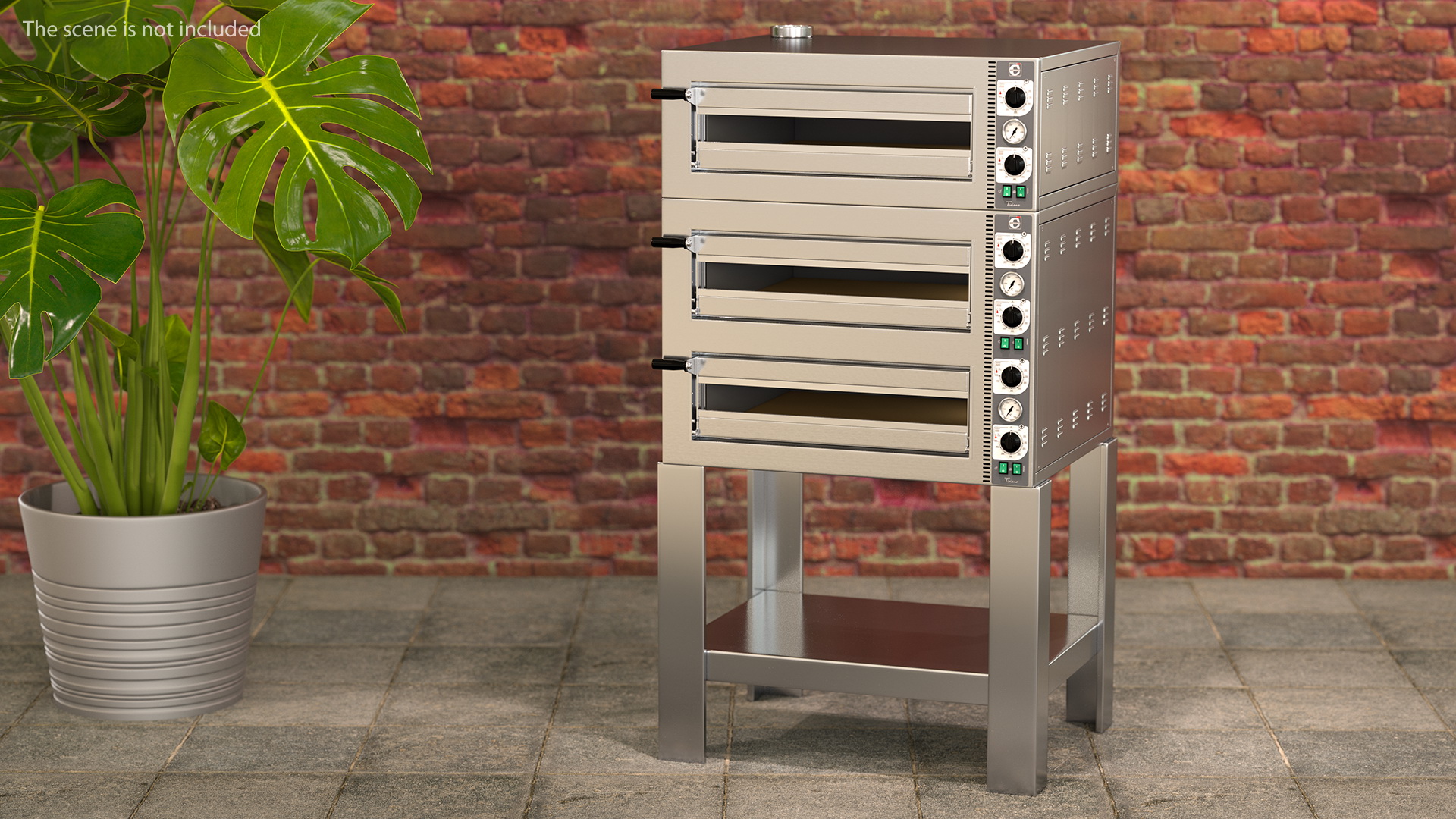 Cuppone Tiziano Triple Deck Electric Pizza Oven 3D