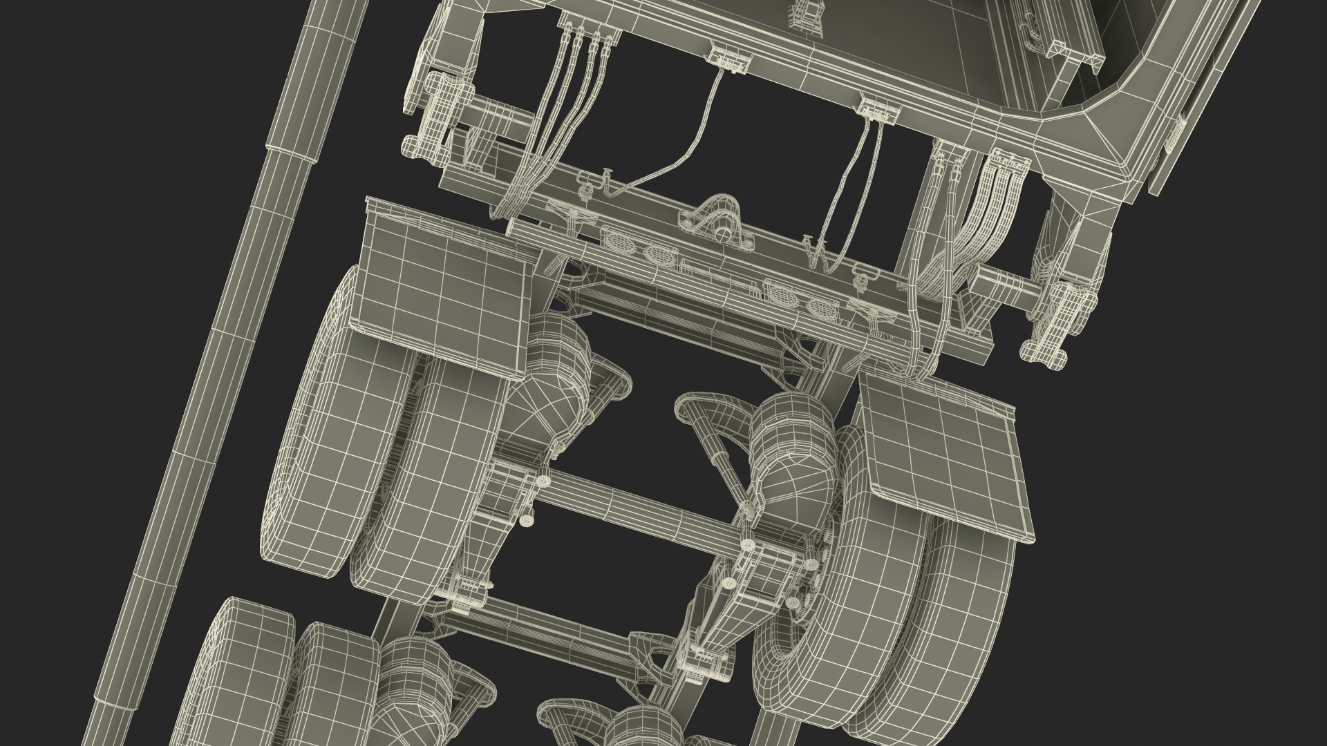 3D Minuteman Trailer in Raised State model