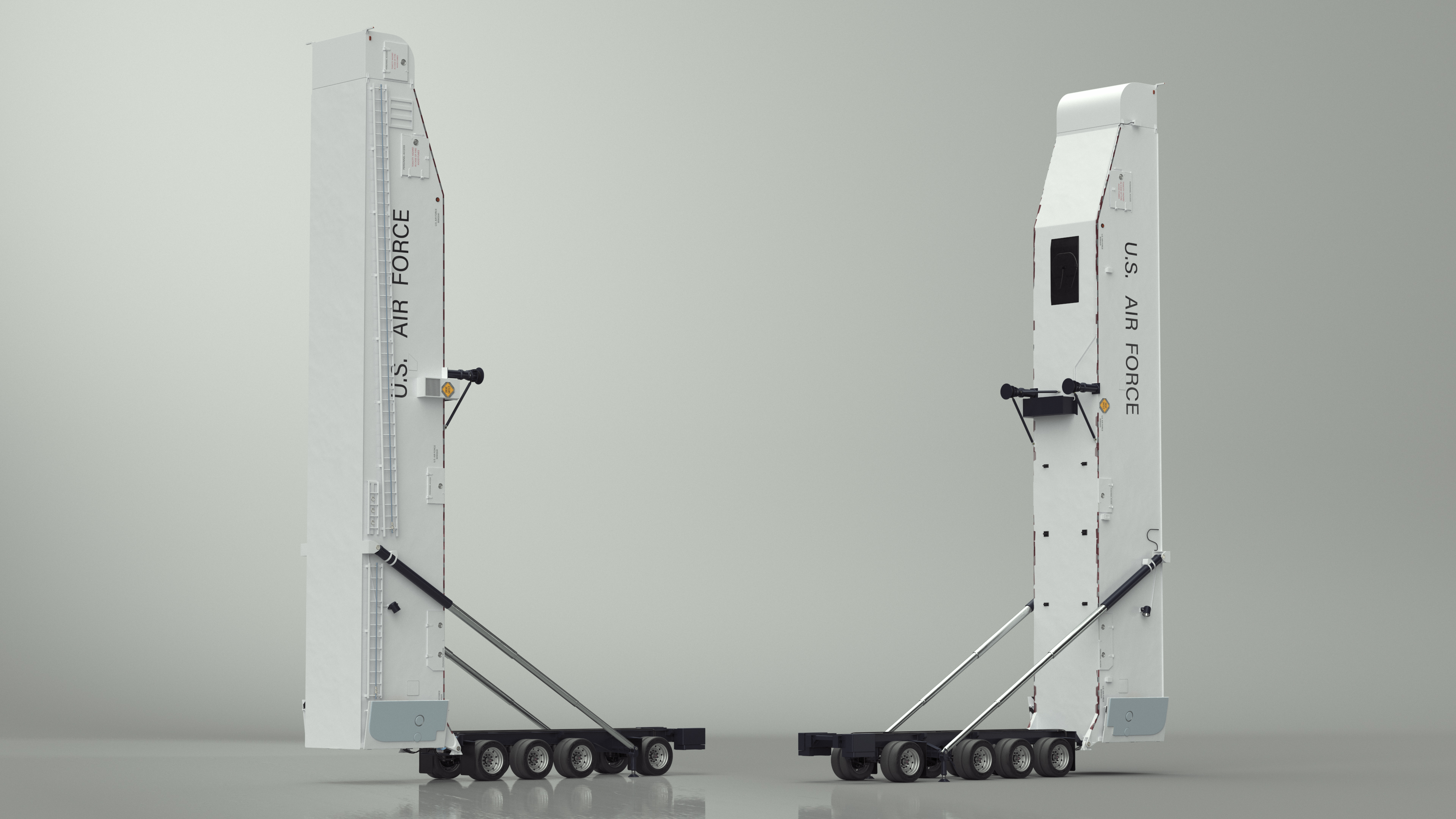 3D Minuteman Trailer in Raised State model