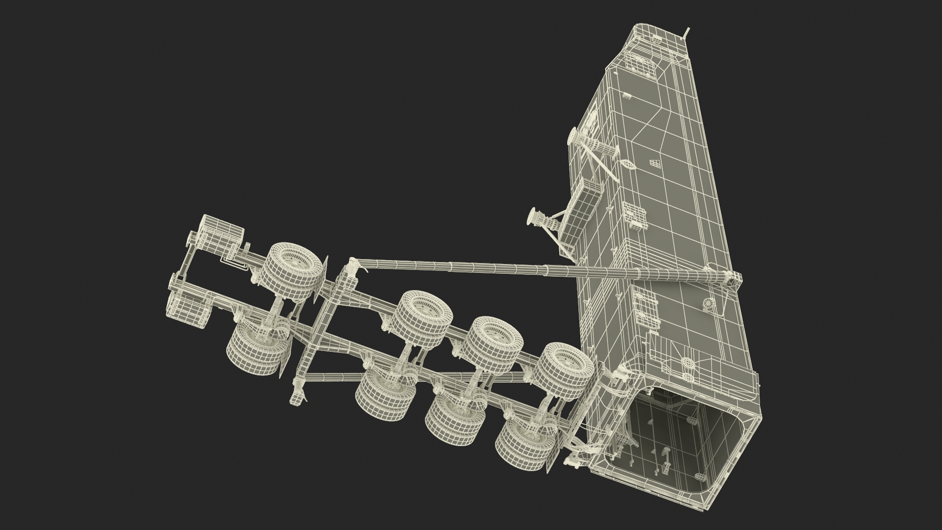 3D Minuteman Trailer in Raised State model