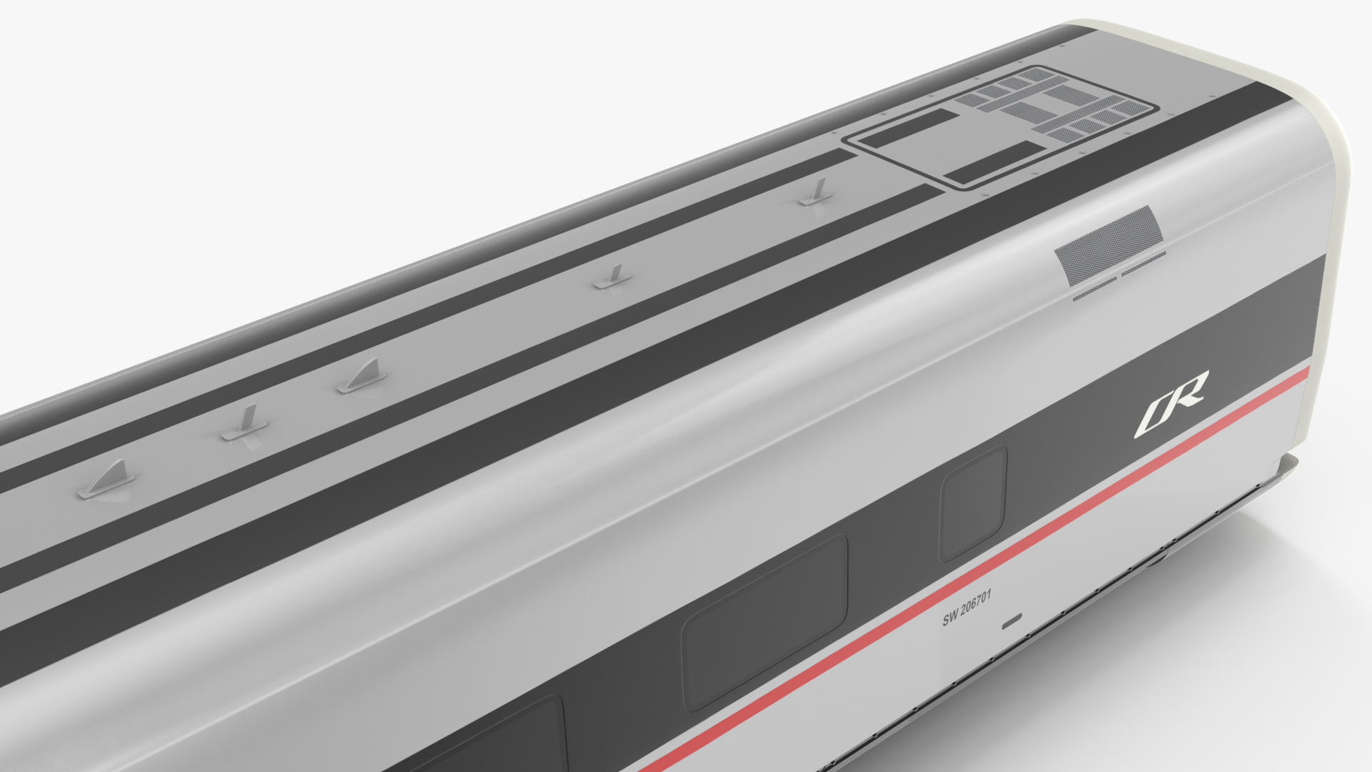 CR400 Fuxing Train Locomotive Tail 3D model