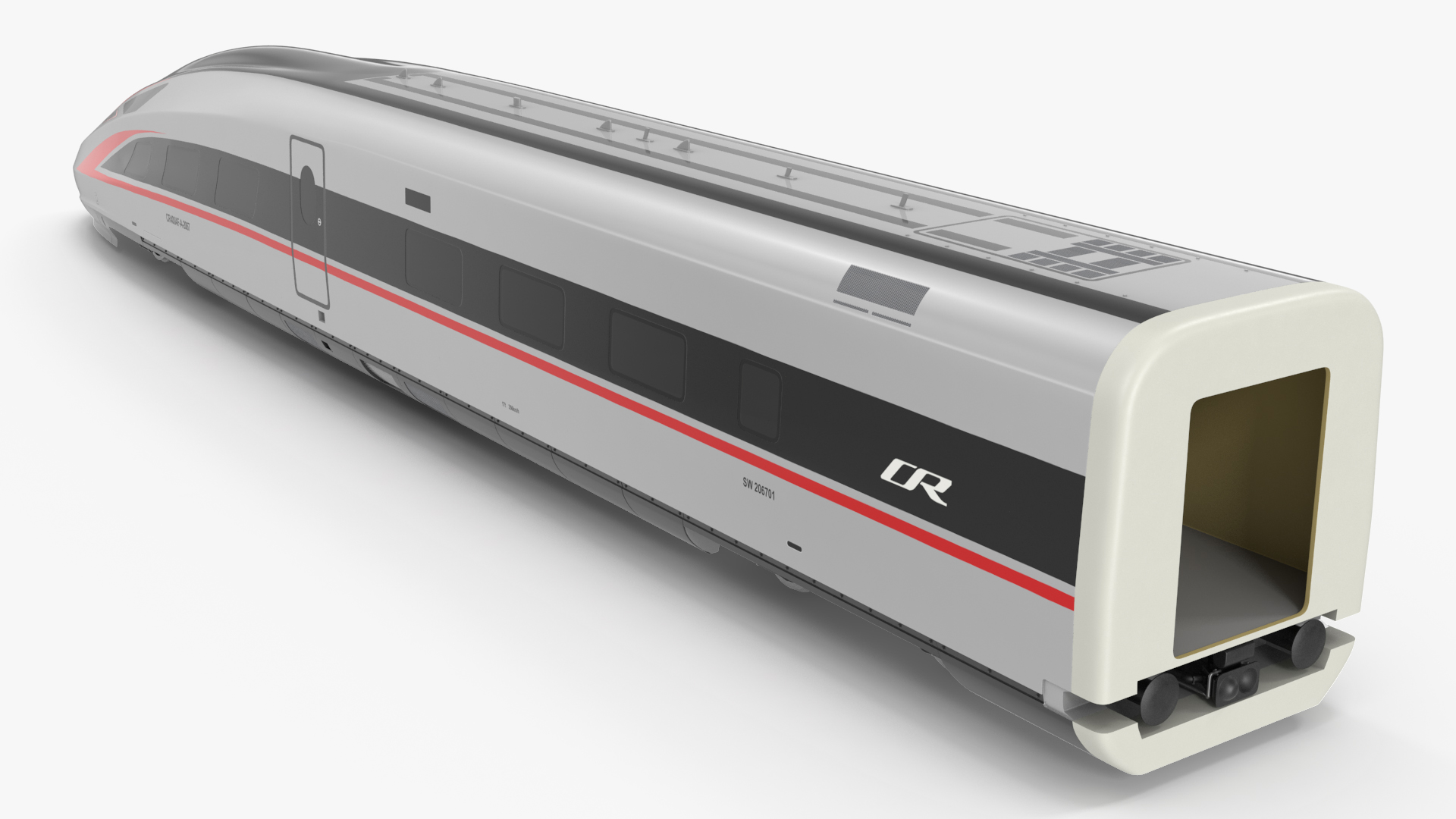 CR400 Fuxing Train Locomotive Tail 3D model