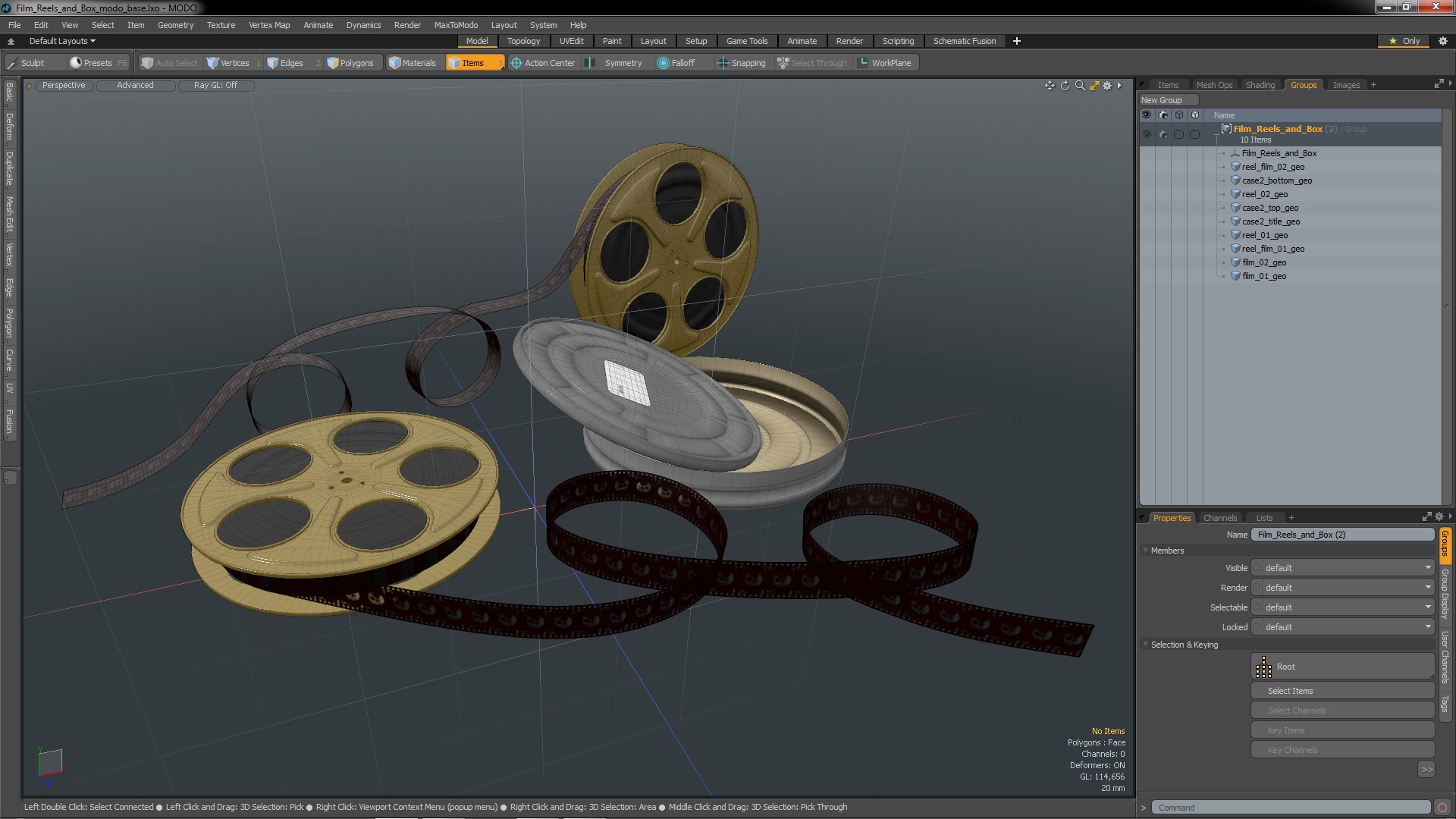 3D Film Reels and Box model