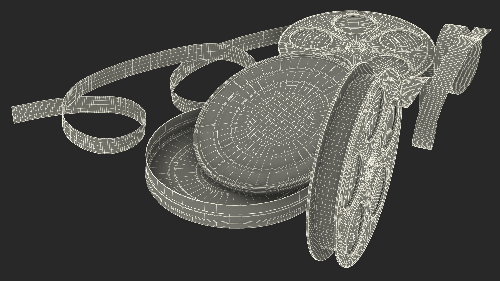 3D Film Reels and Box model