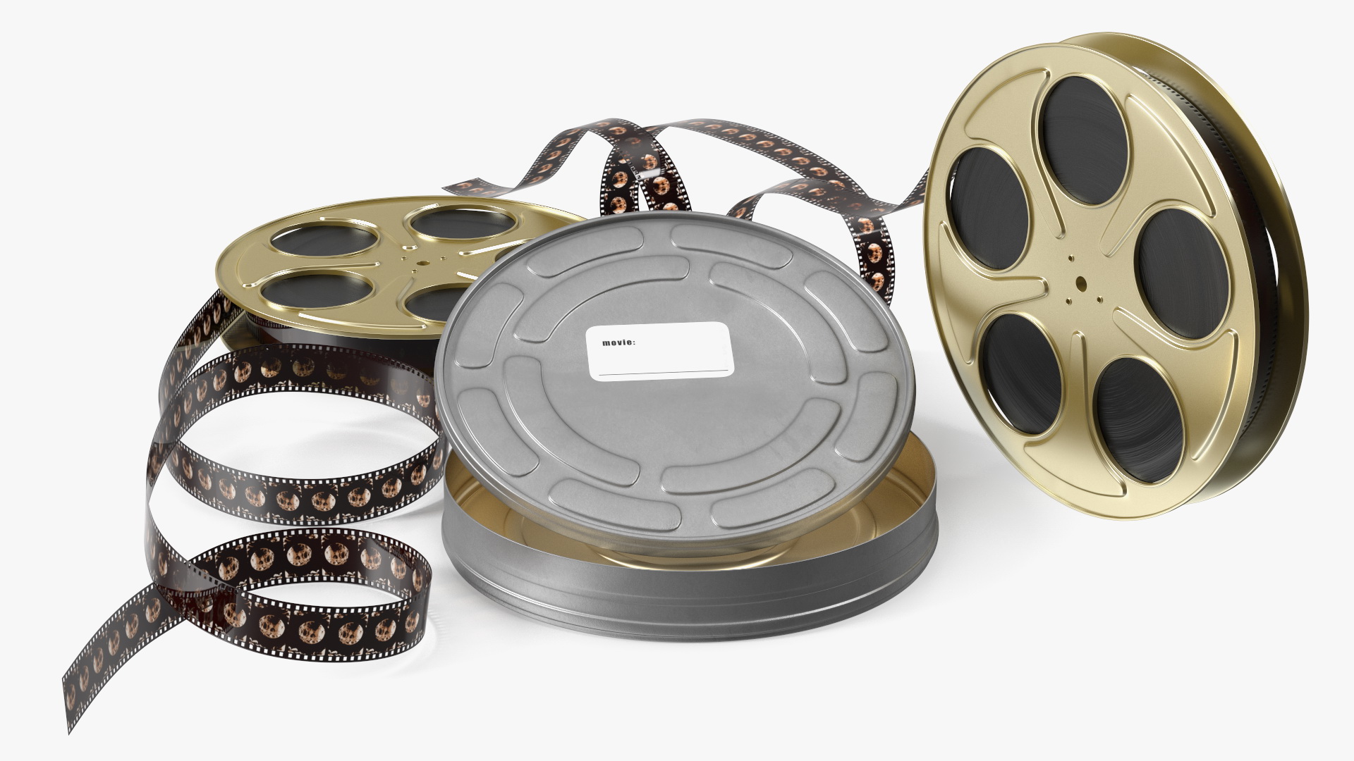 3D Film Reels and Box model
