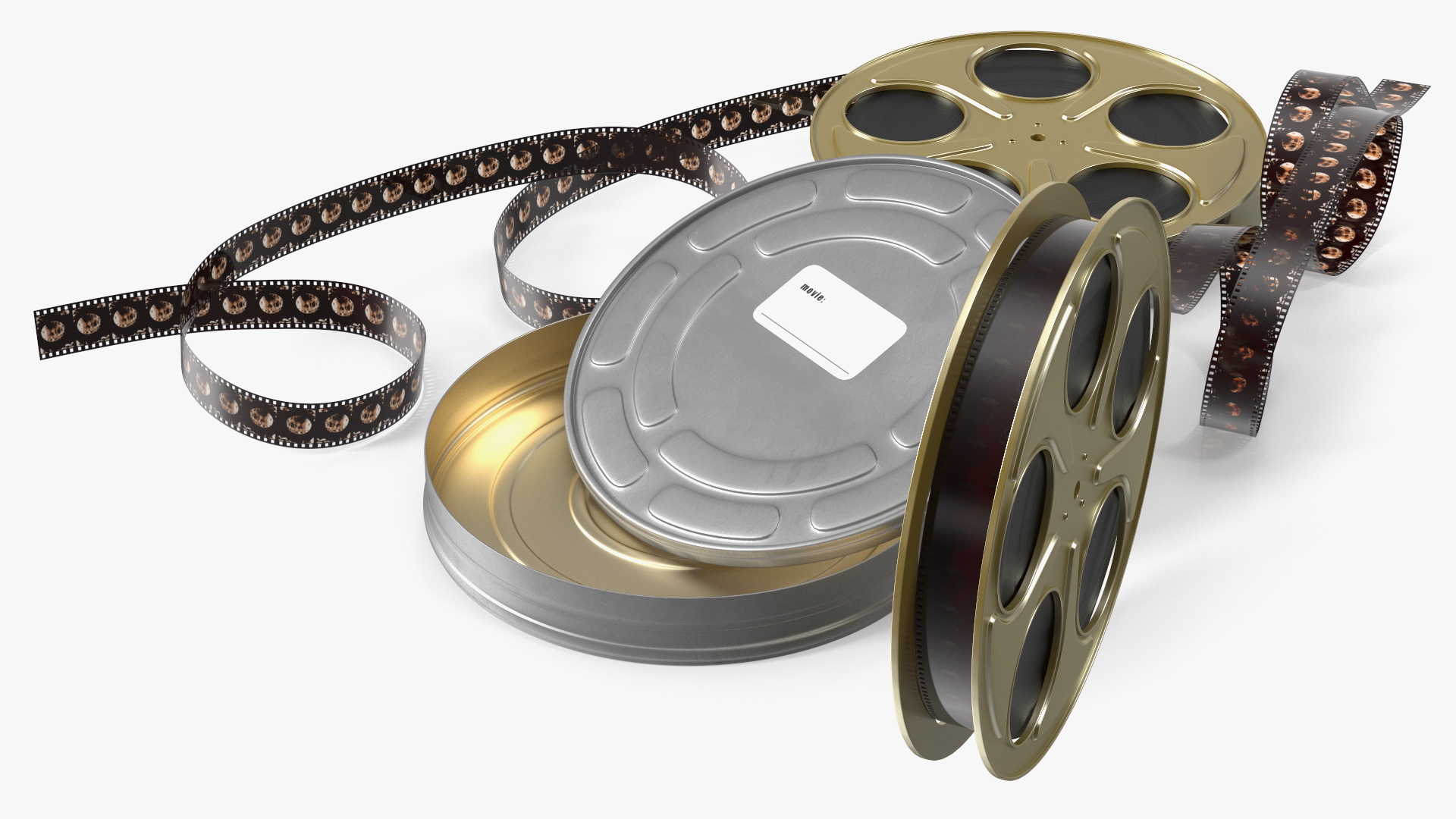 3D Film Reels and Box model