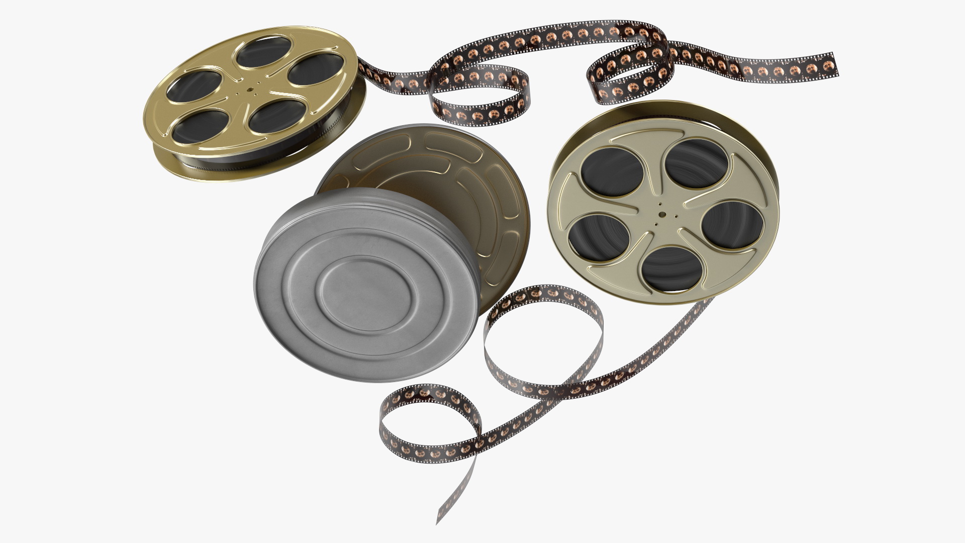3D Film Reels and Box model
