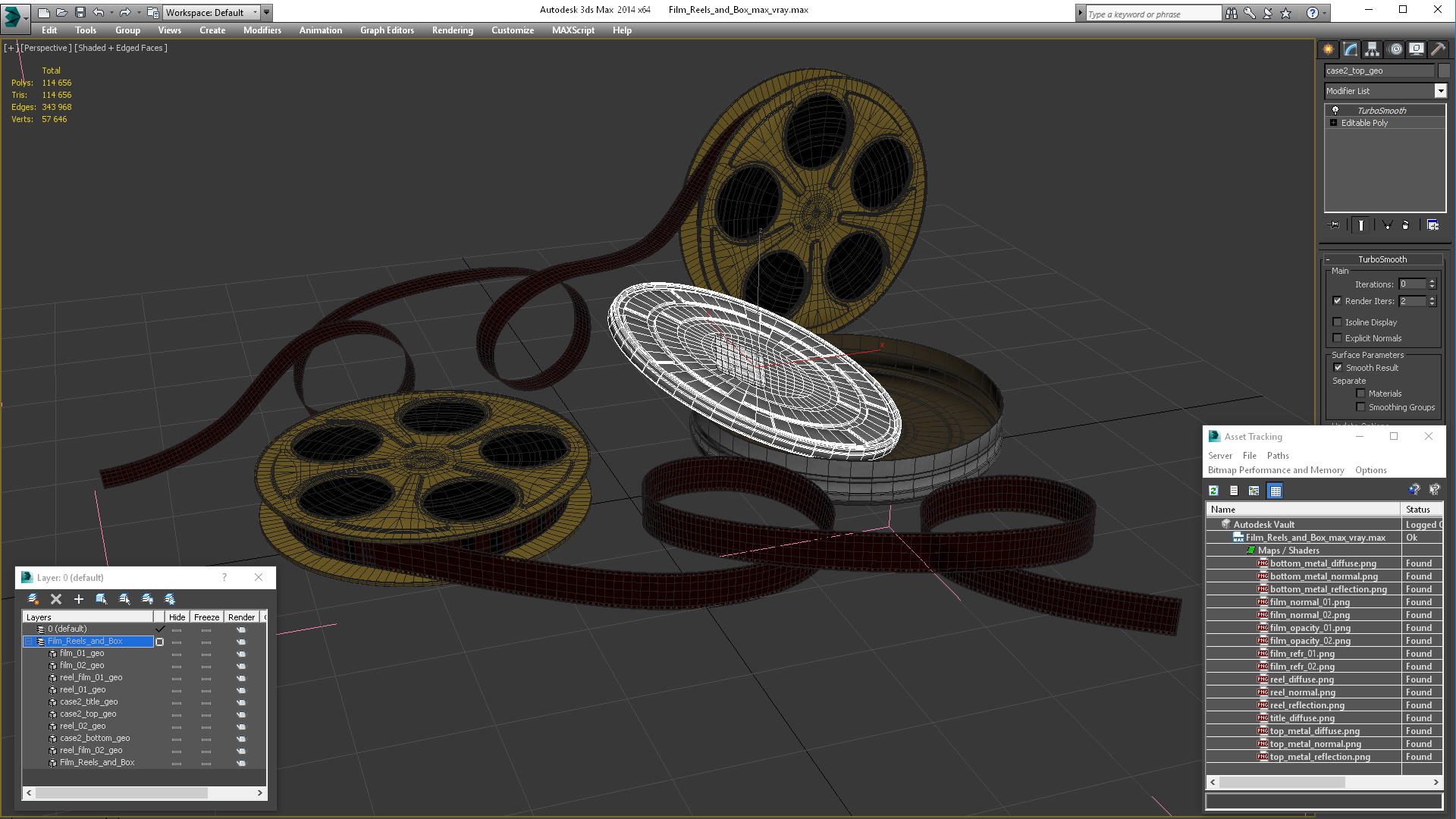 3D Film Reels and Box model
