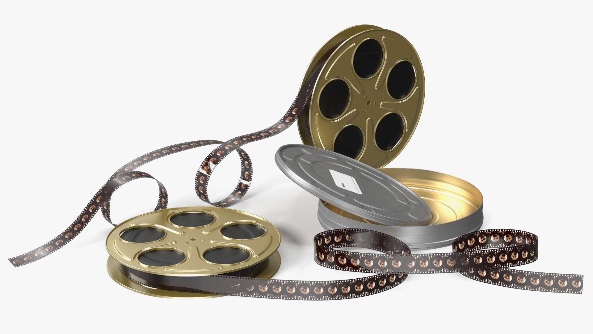 3D Film Reels and Box model