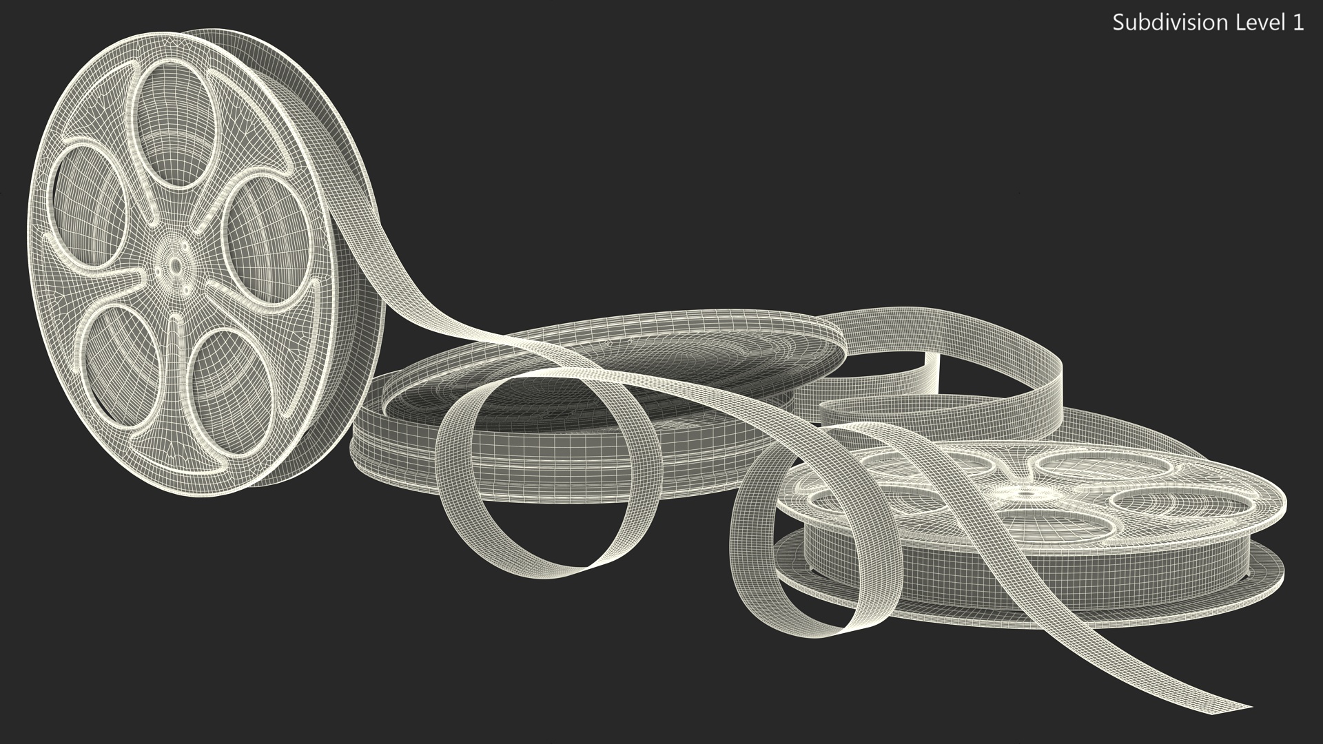 3D Film Reels and Box model