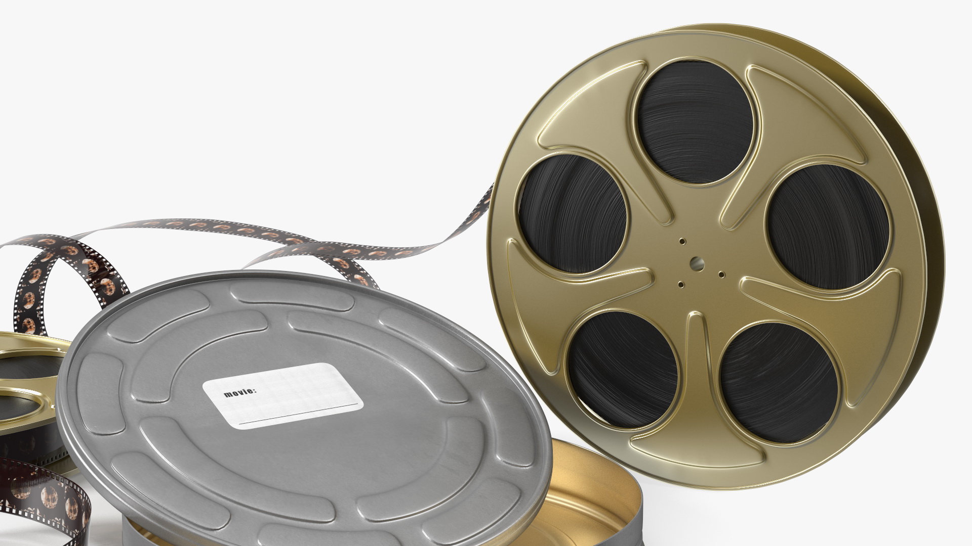 3D Film Reels and Box model