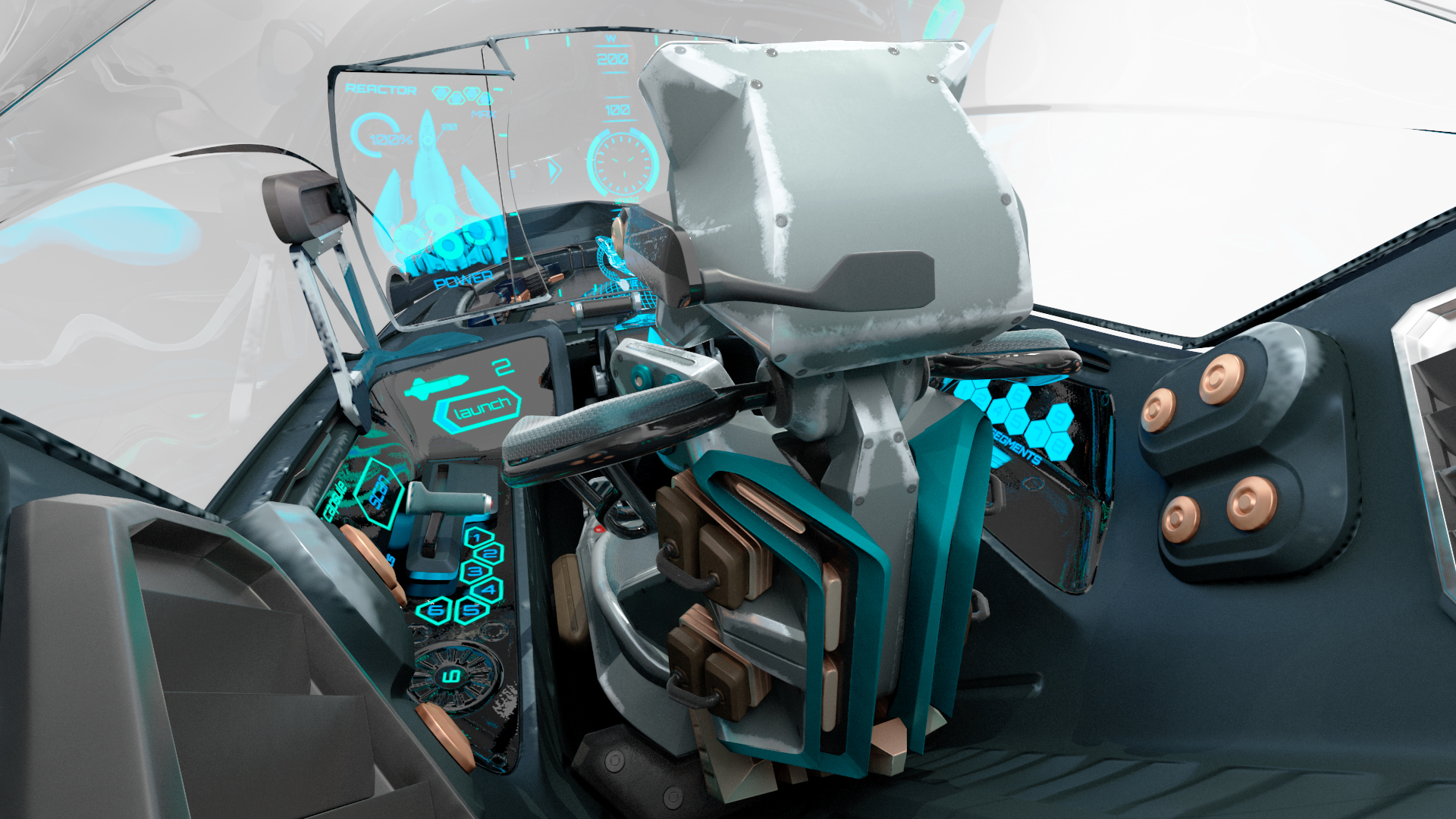 3D Sci Fi Fighter Jet Black Rigged