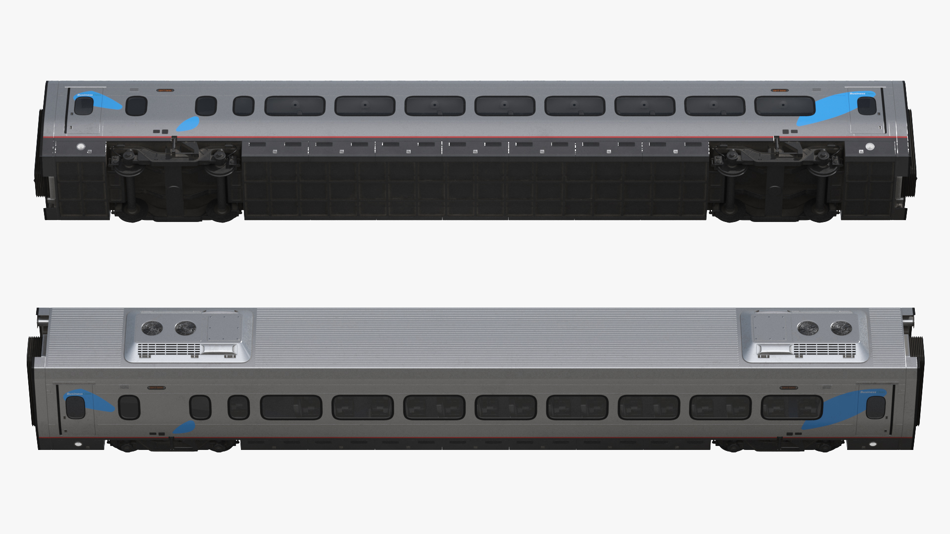 Acela Express Business Class Coach 3D model