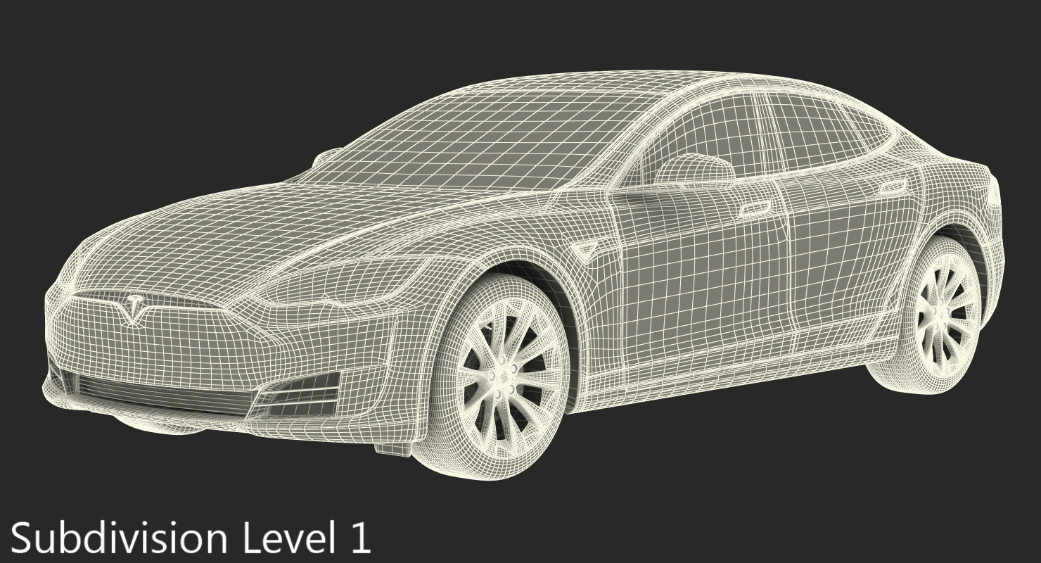 Tesla Model S 60D 2017 3D