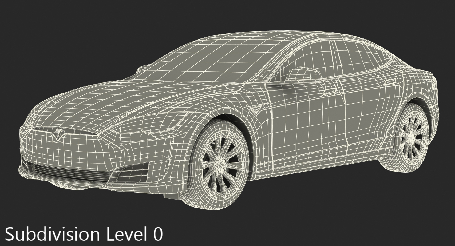 Tesla Model S 60D 2017 3D