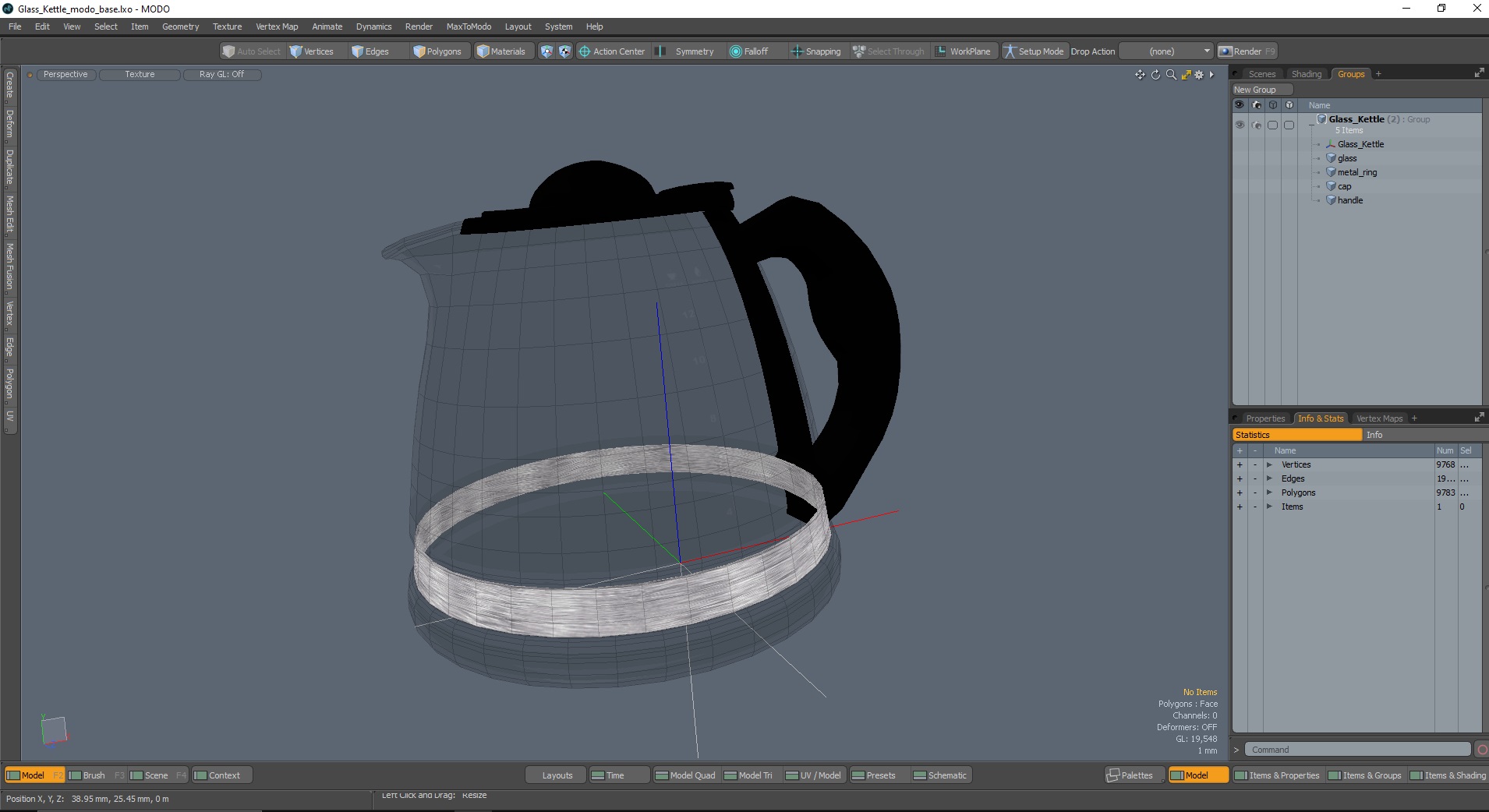 Glass Kettle 3D
